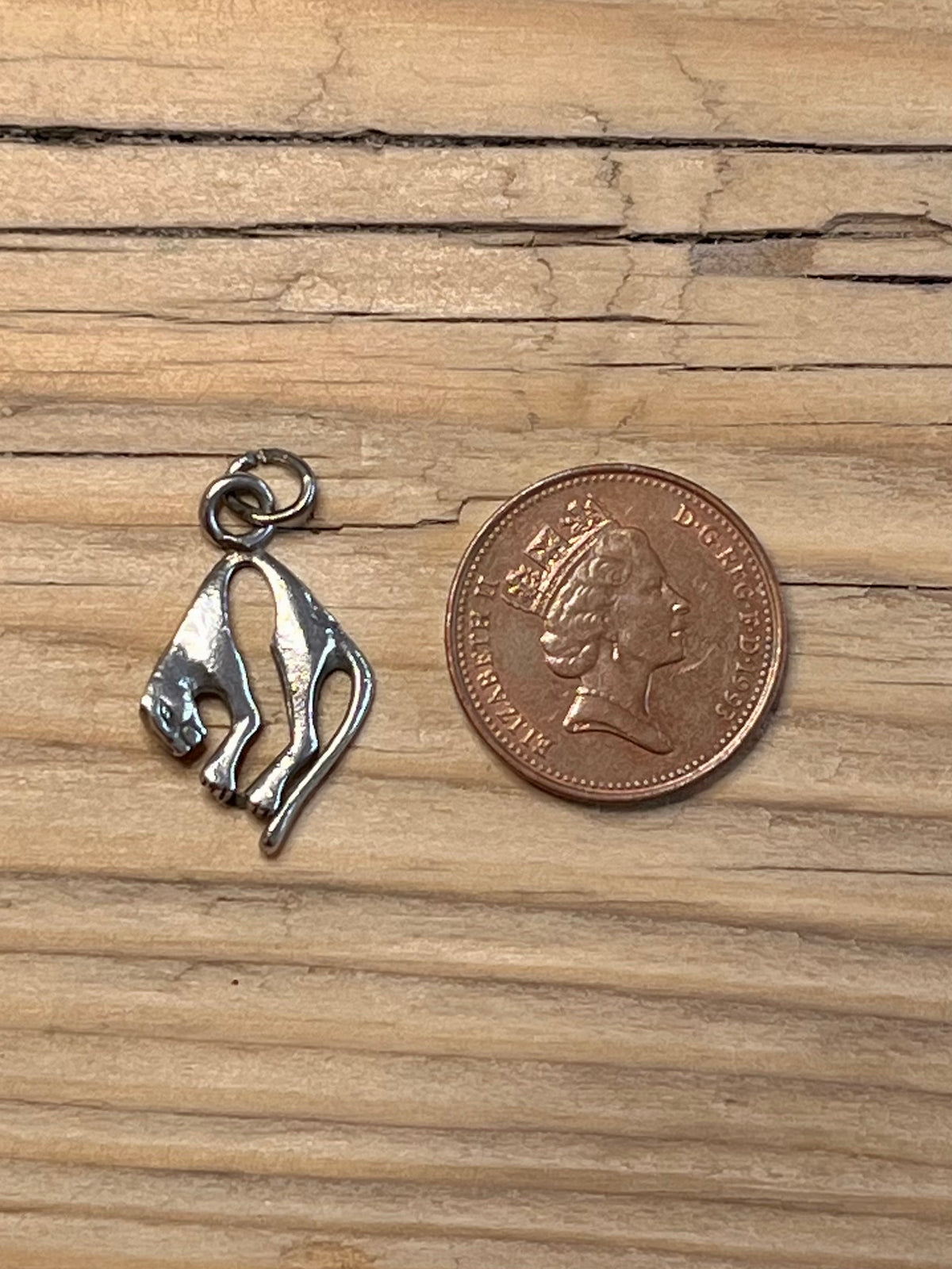Hanging Panther 925 Sterling Silver Pendant