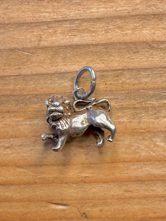 Lion 925 Sterling Silver Charm Pendant