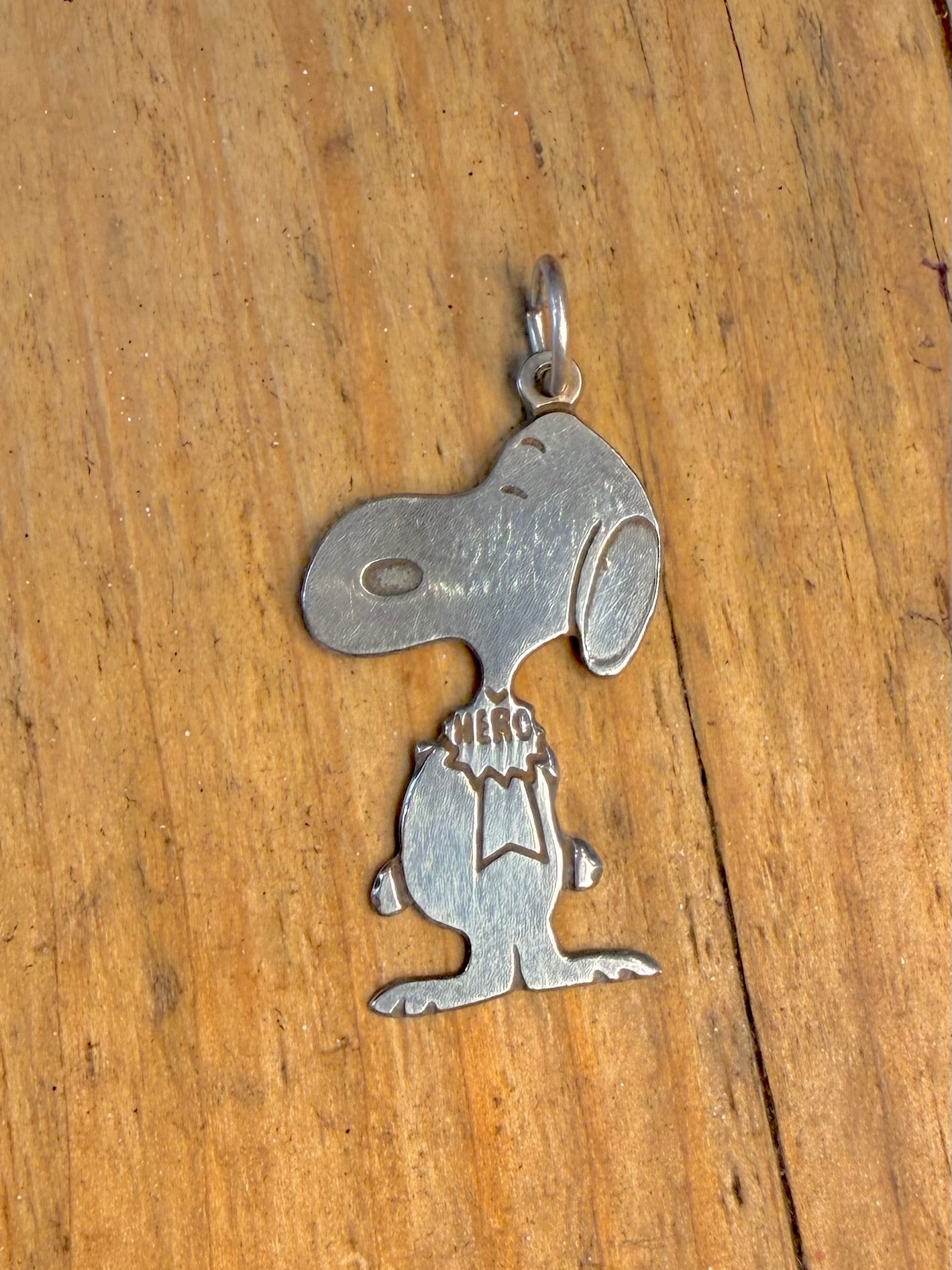 Snoopy 1970’s Hero 925 Sterling Silver Pendant