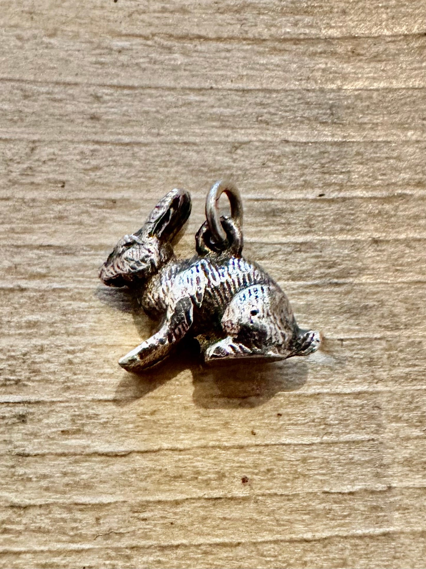 Vintage Rabbit 925 Silver Charm Pendant