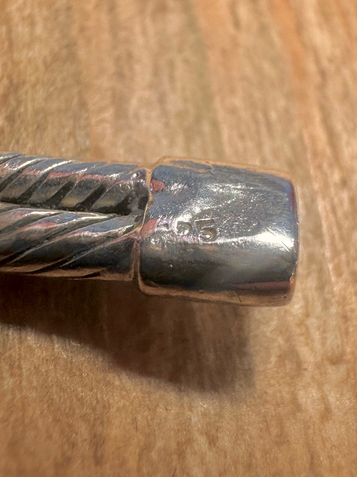 Vintage Abalone Woven Cuff 925 Sterling Silver Bangle