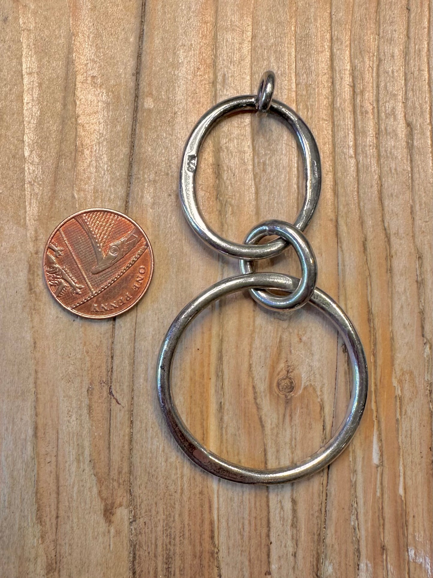 Modern 2005 Multi Link 925 Sterling Silver Pendant