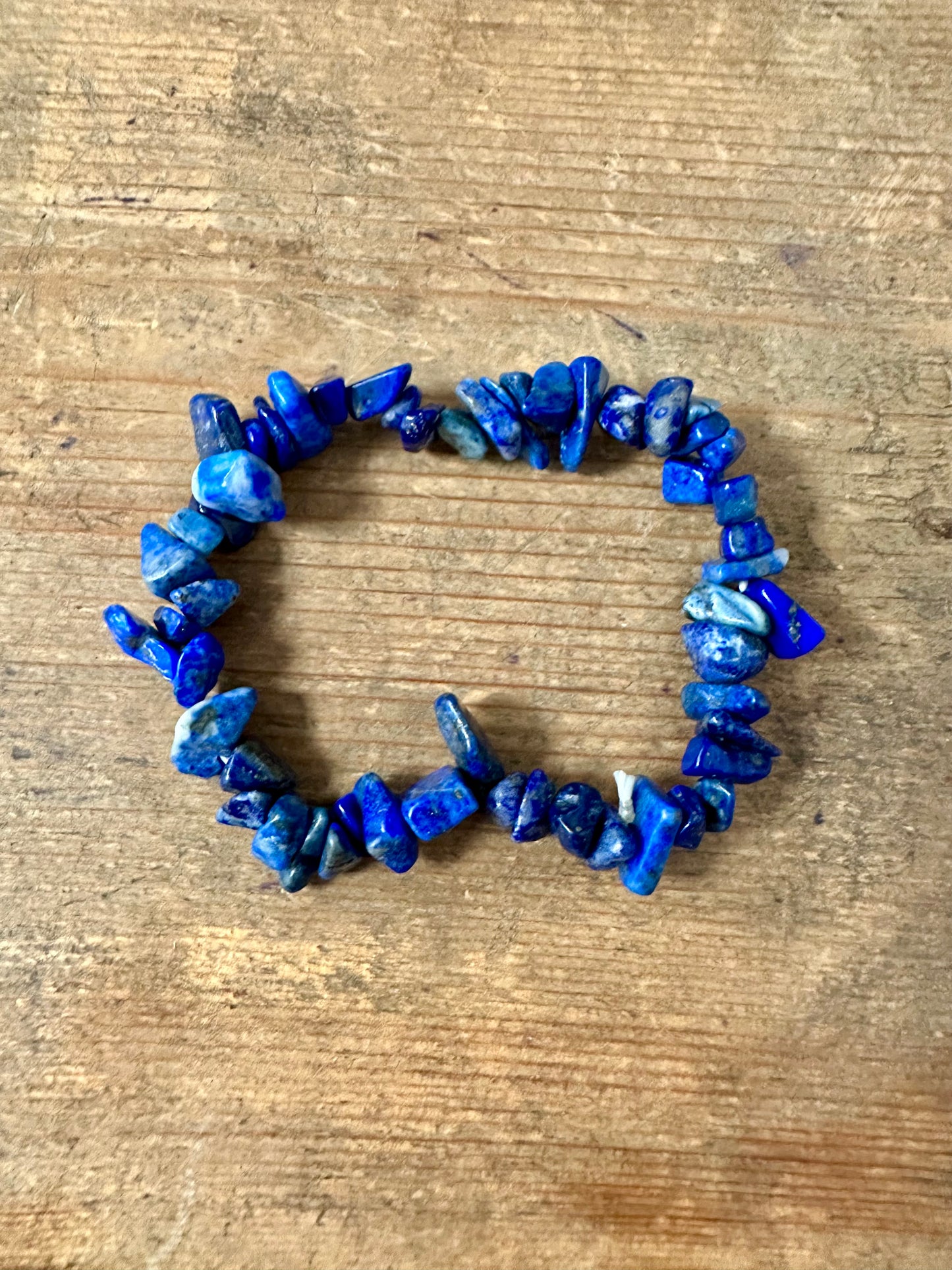 Lapis Stretchable String Bracelet