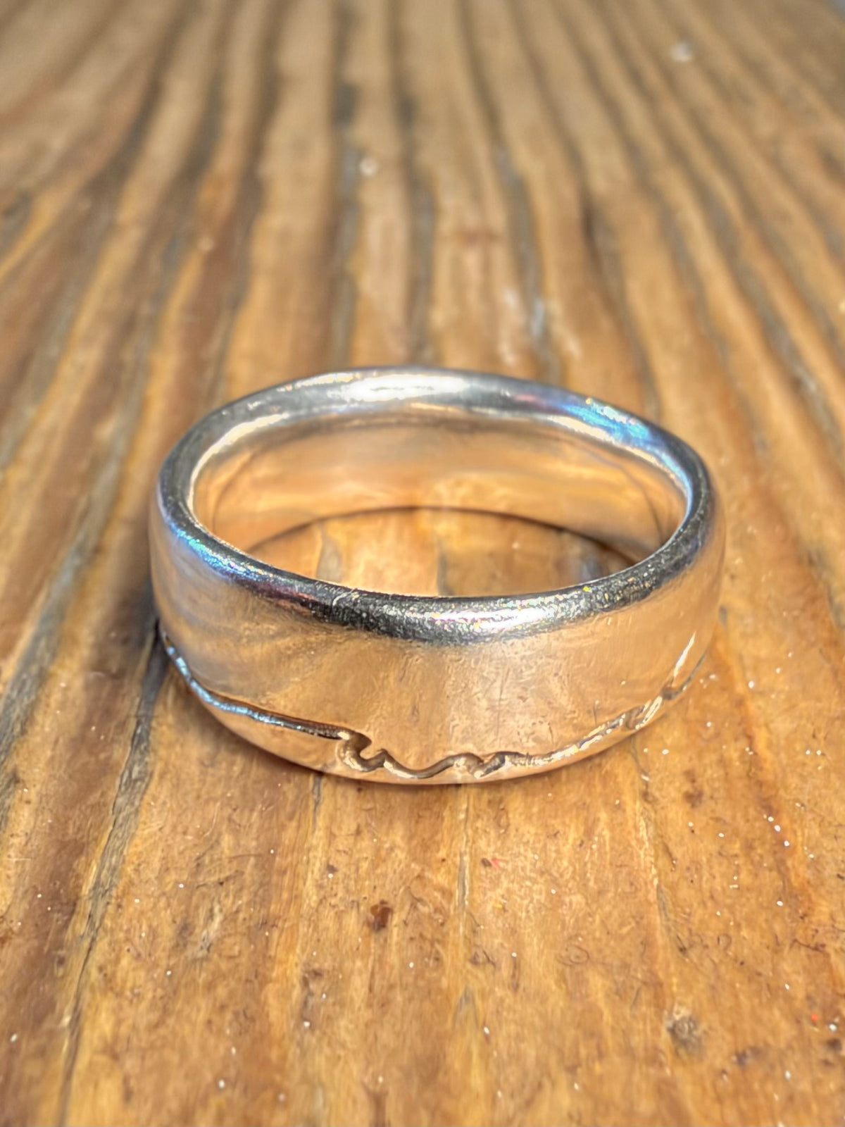 Diana Porter 2000 On and On Band 925 Sterling Silver Size L1/2 Ring
