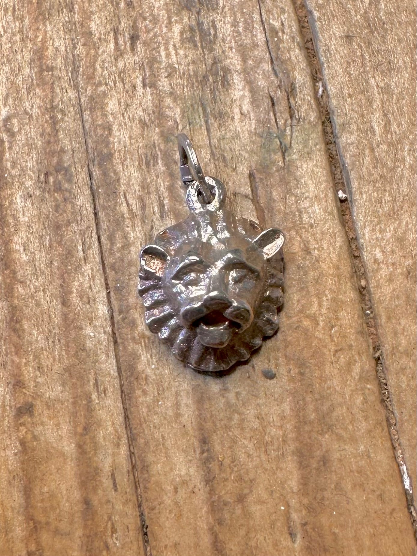 Löwenkopf 925 Sterling Silber Anhänger