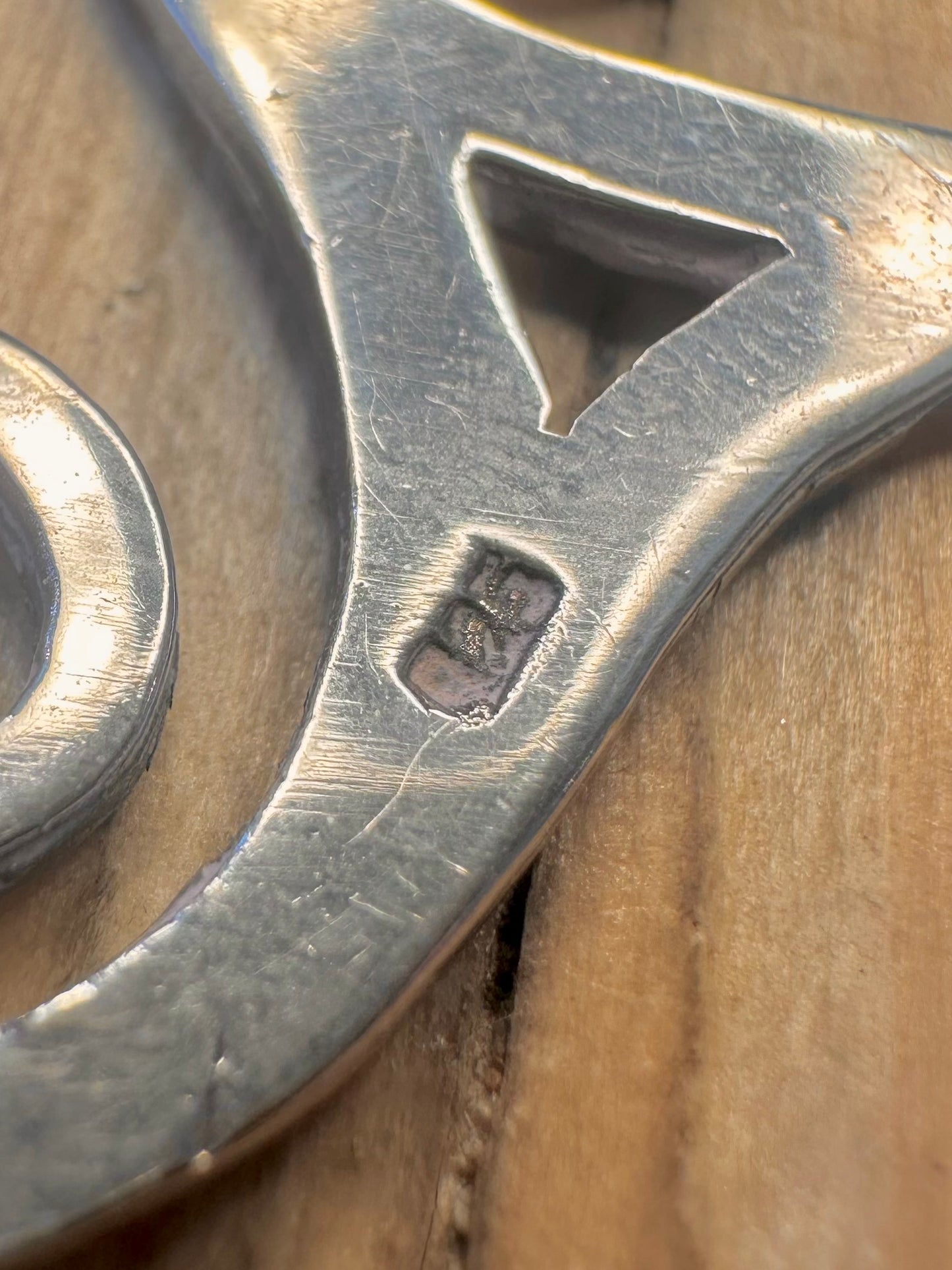 Vintage Celtic Swirl 925 Silver Pendant