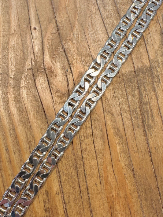 Chunky Marine Anchor Link Italy 925 Sterling Silver 20 inch Necklace