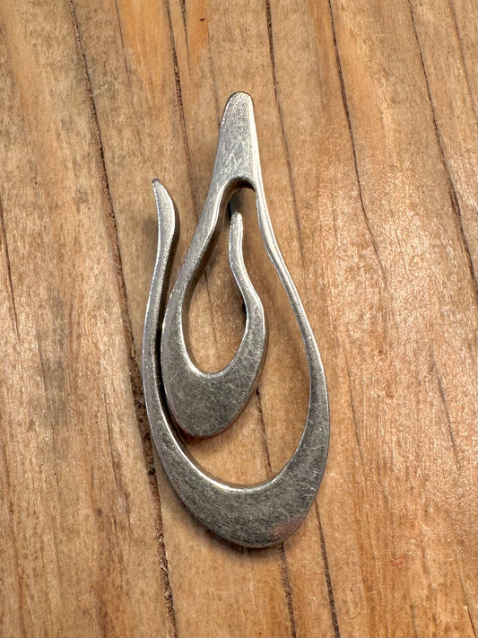 Abstract Shaped 925 Sterling Silver Pendant