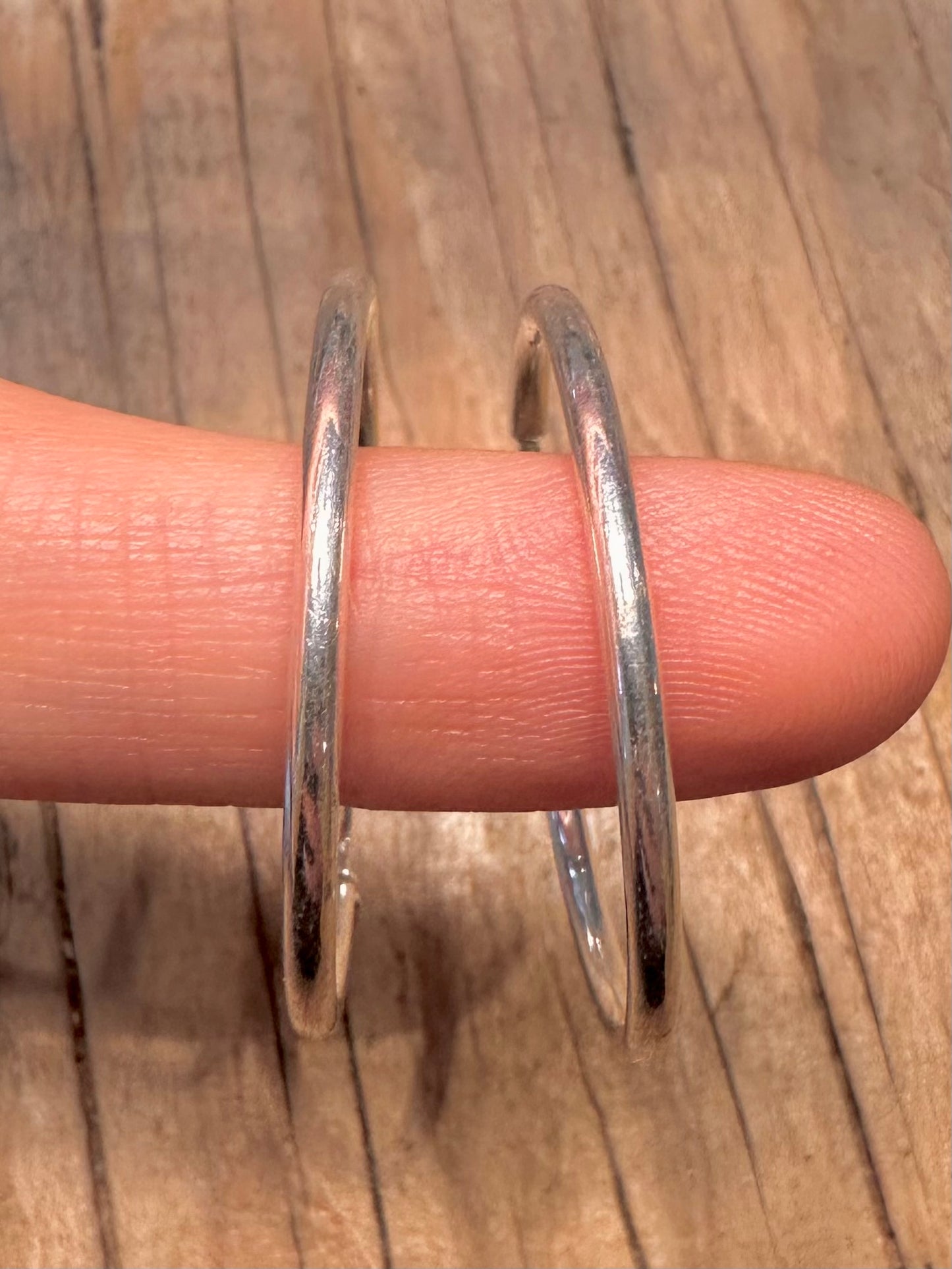 Modern Hoops 925 Sterling Silver Earrings