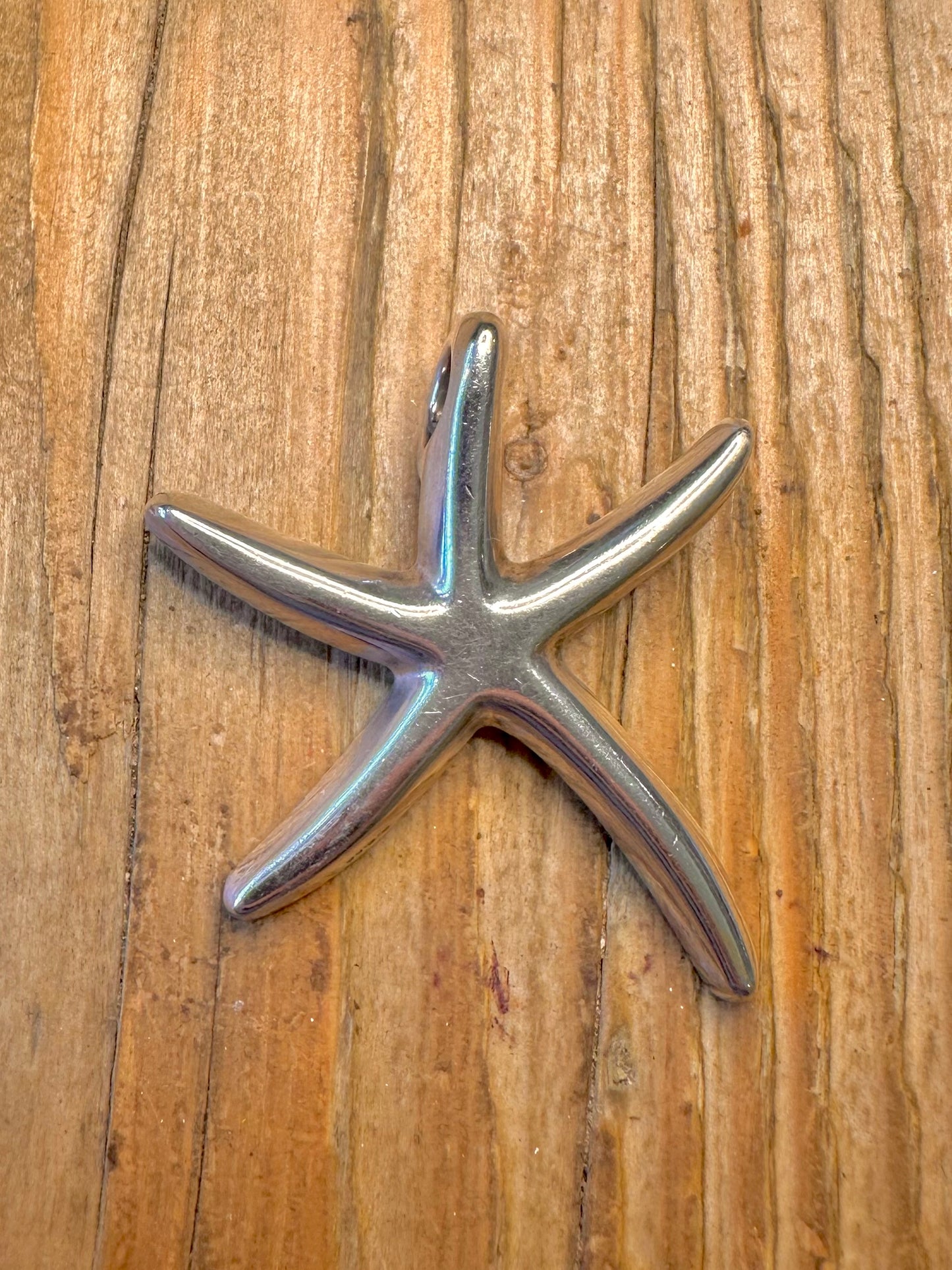 Abstract Star Fish 925 Sterling Silver Pendant