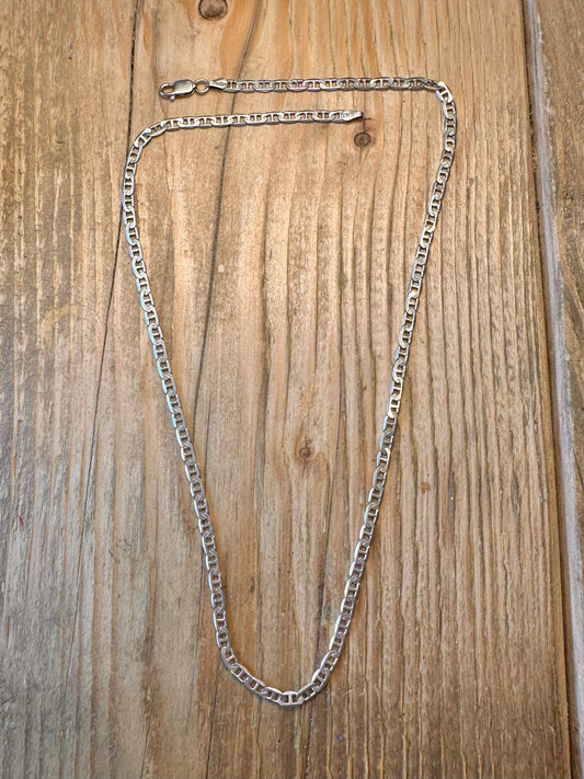 Mariner Chain Italian 925 Sterling Silver 19.75 inch Necklace