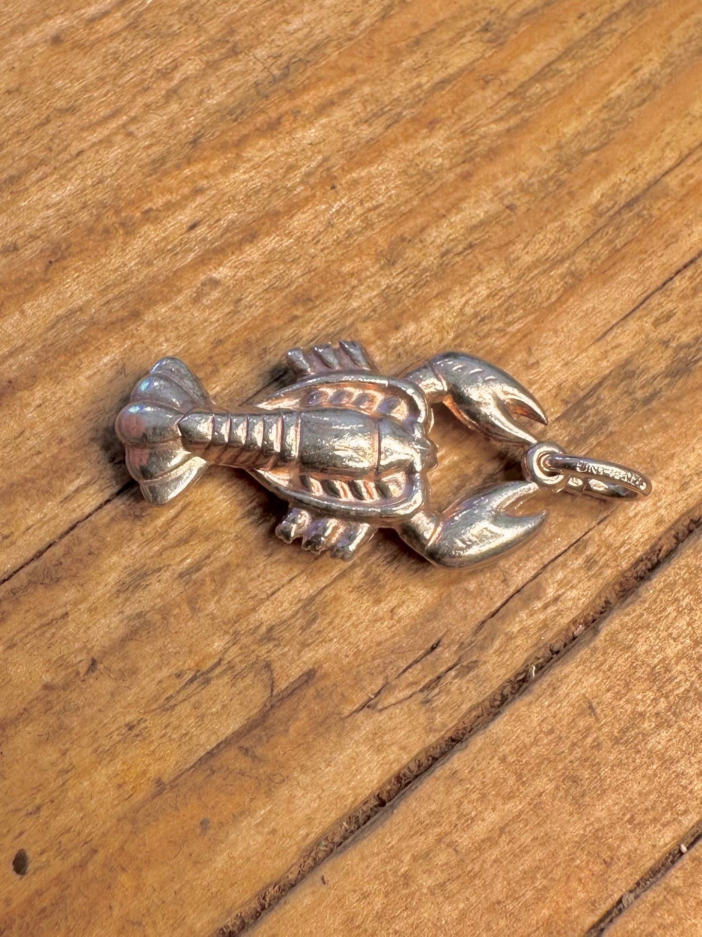 Lobster 925 Sterling Silver Charm Pendant