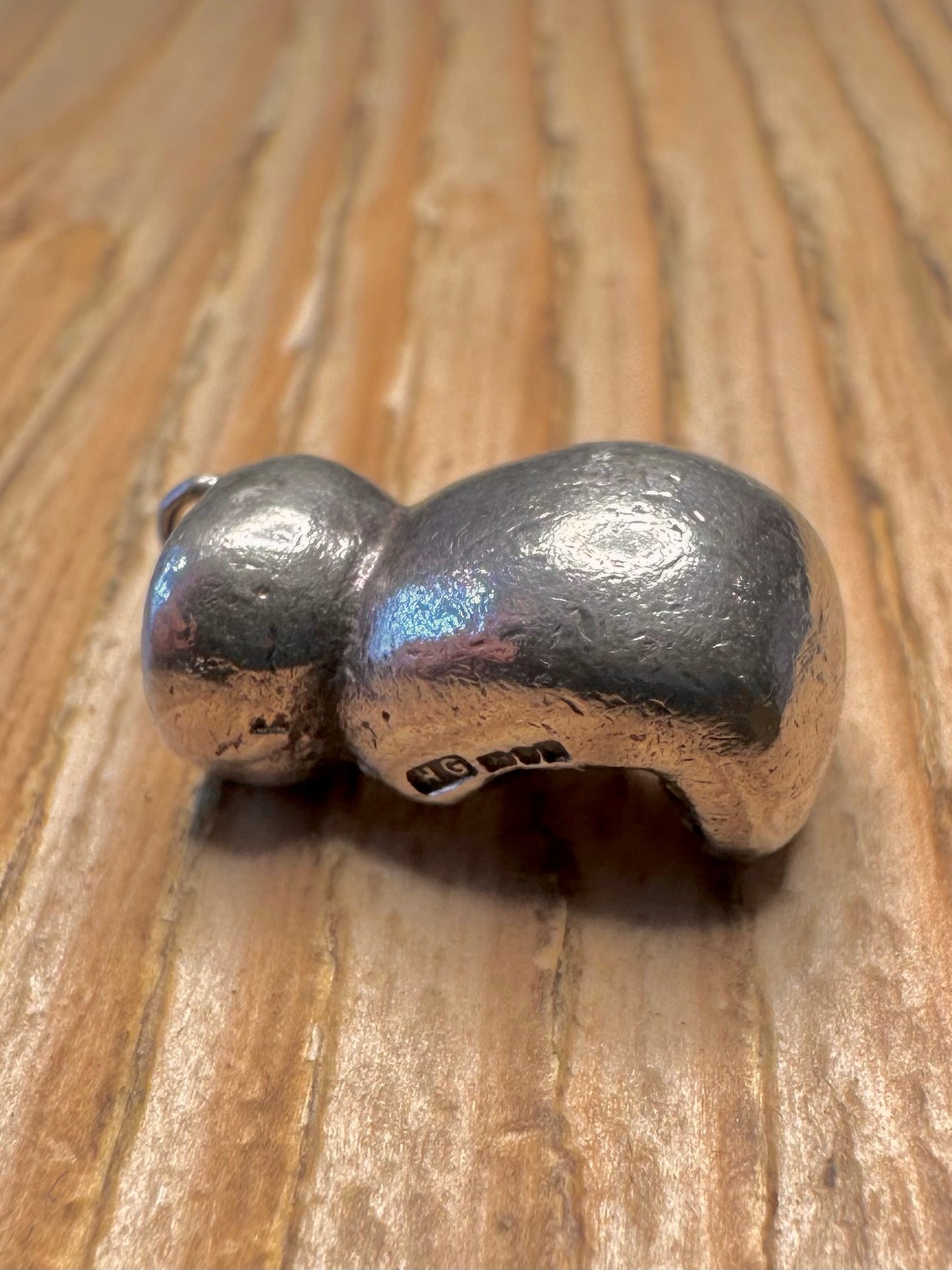 Vintage 1978 Boxing Gloves 925 Sterling Silver Charm Pendant