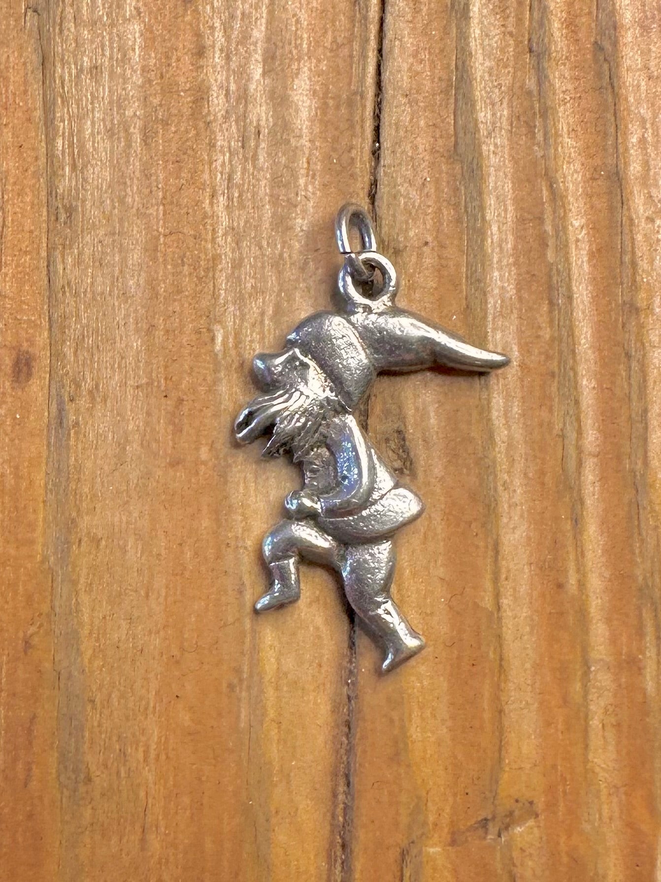 Sneaking Gnome 925 Sterling Silver Pendant
