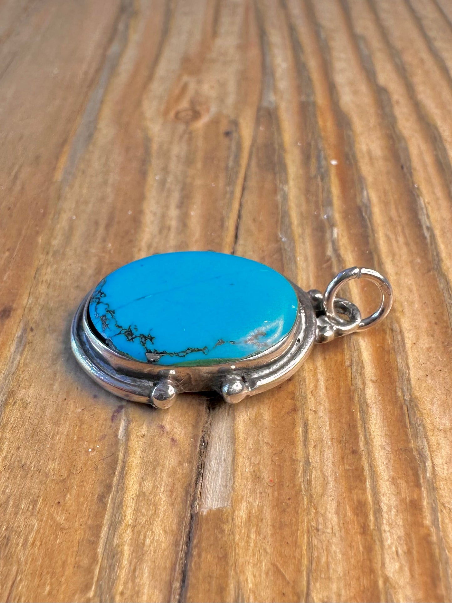 Oval Howlite 925 Sterling Silver Pendant