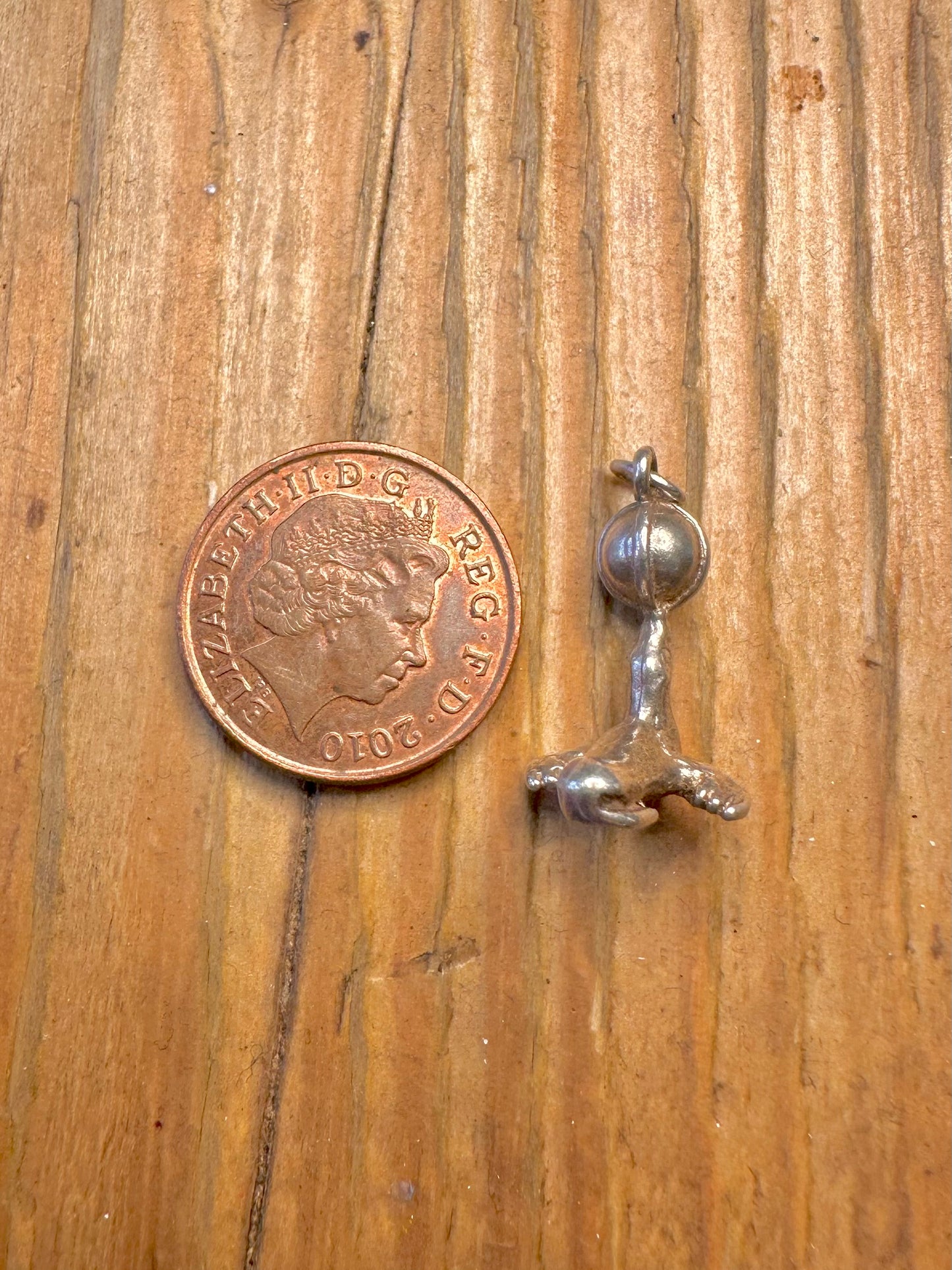 Seal Balancing Ball 925 Sterling Silver Charm Pendant