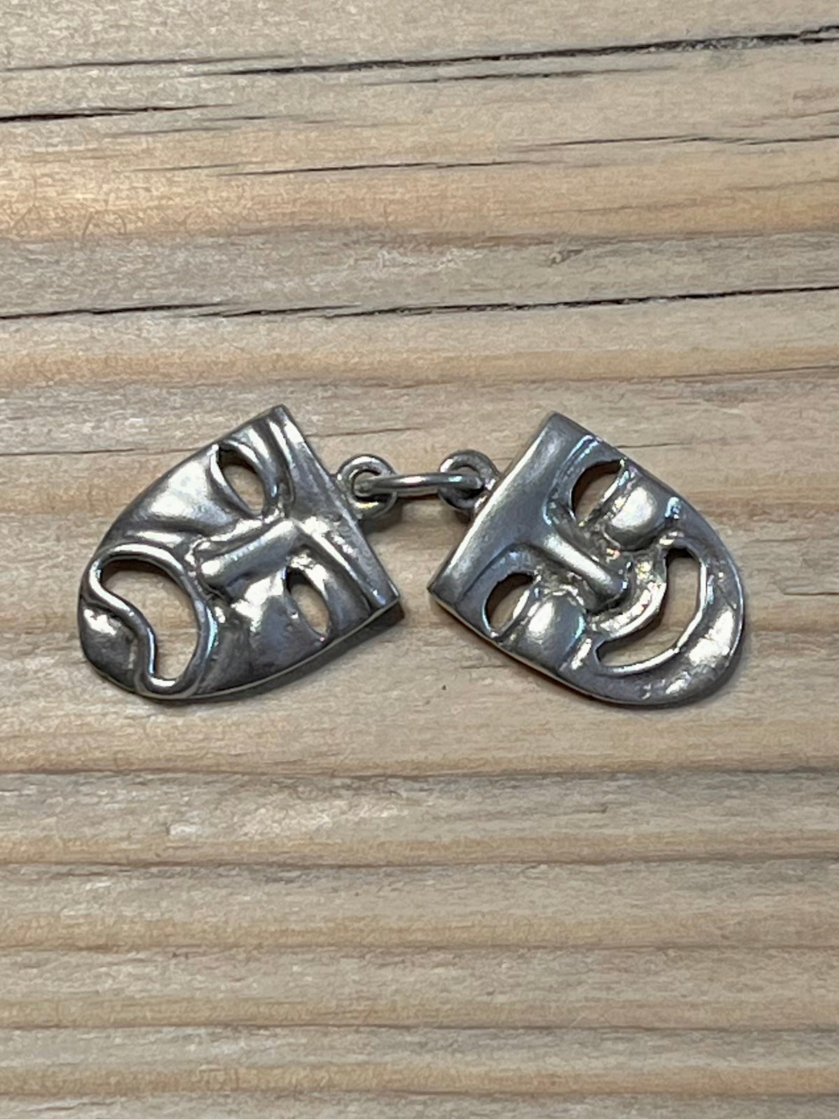 Theatre Mask 925 Sterling Silver Pendant
