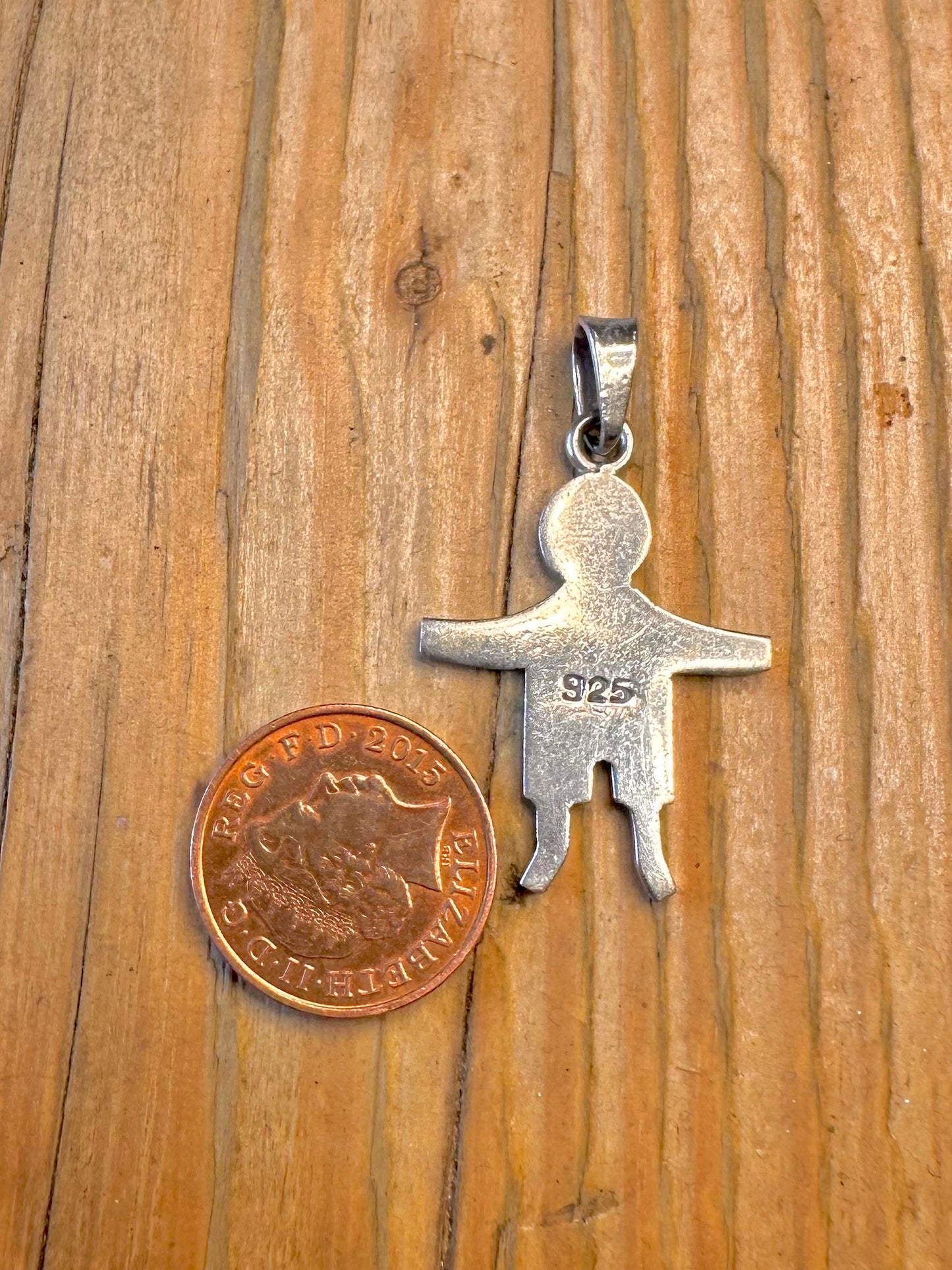 Boy Figure 925 Sterling Silver Pendant