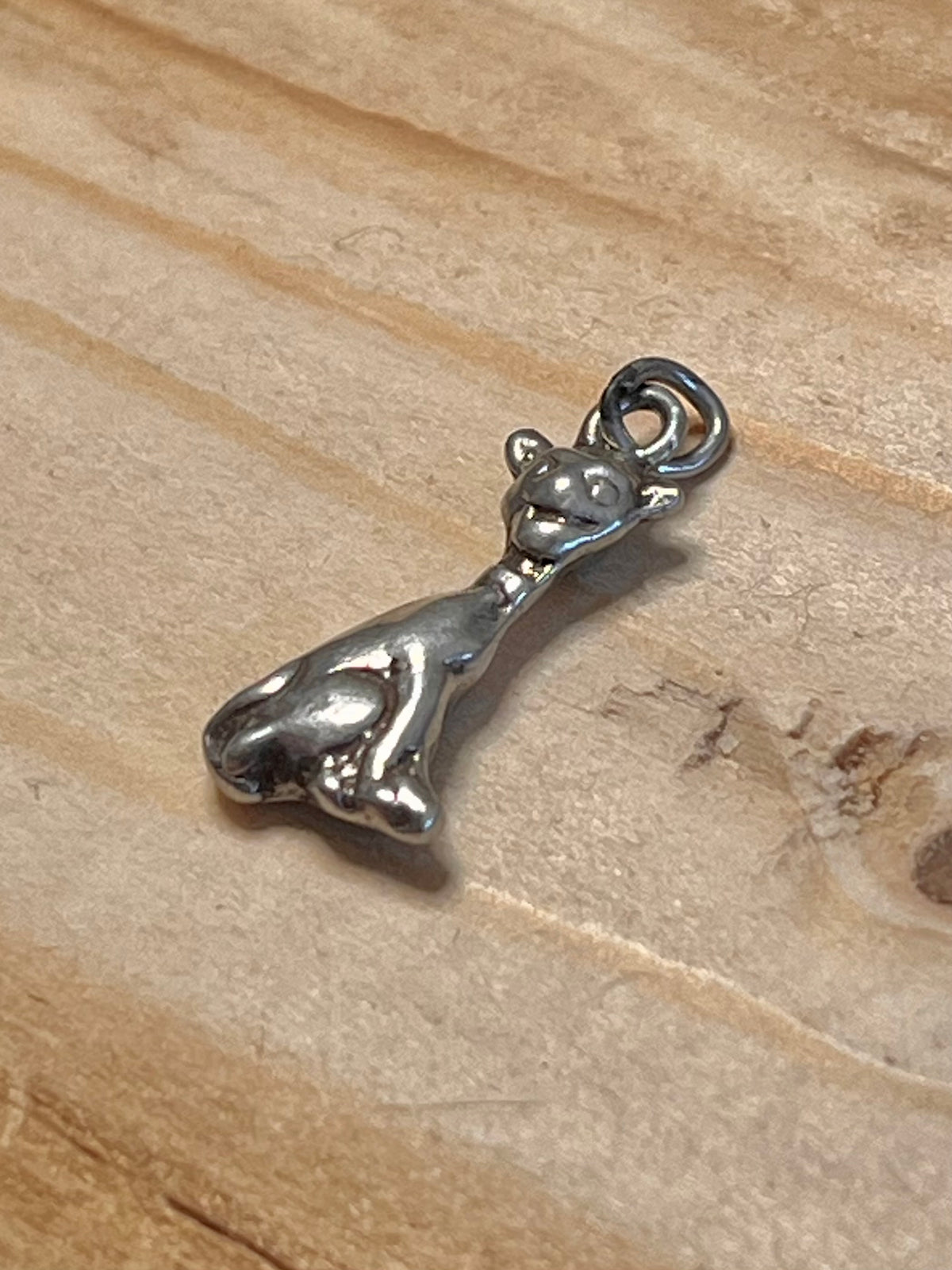 Sitting Cat 925 Sterling Silver Pendant