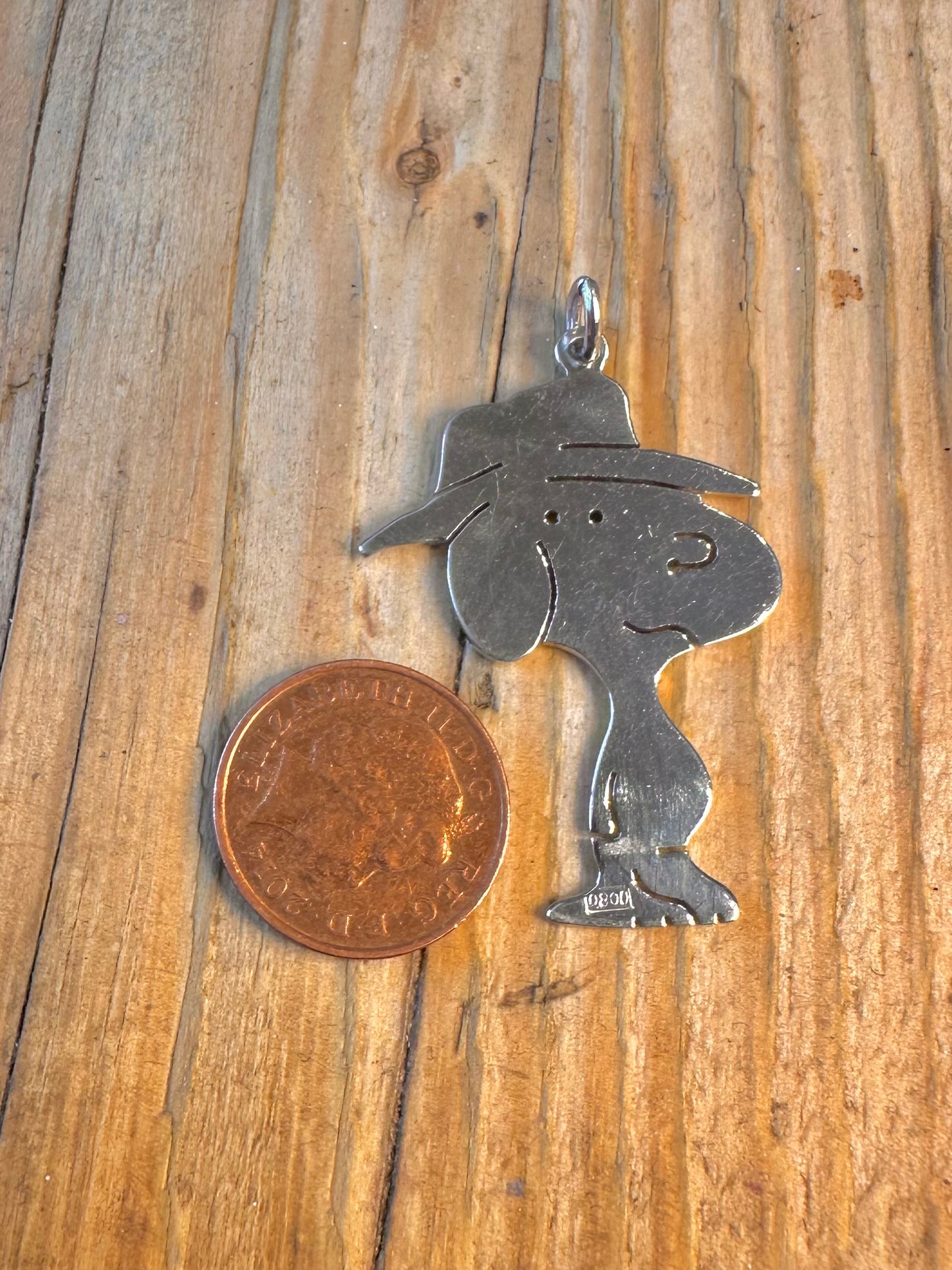 Peanuts Snoopy Cowboy Hat 800 Silver Pendant