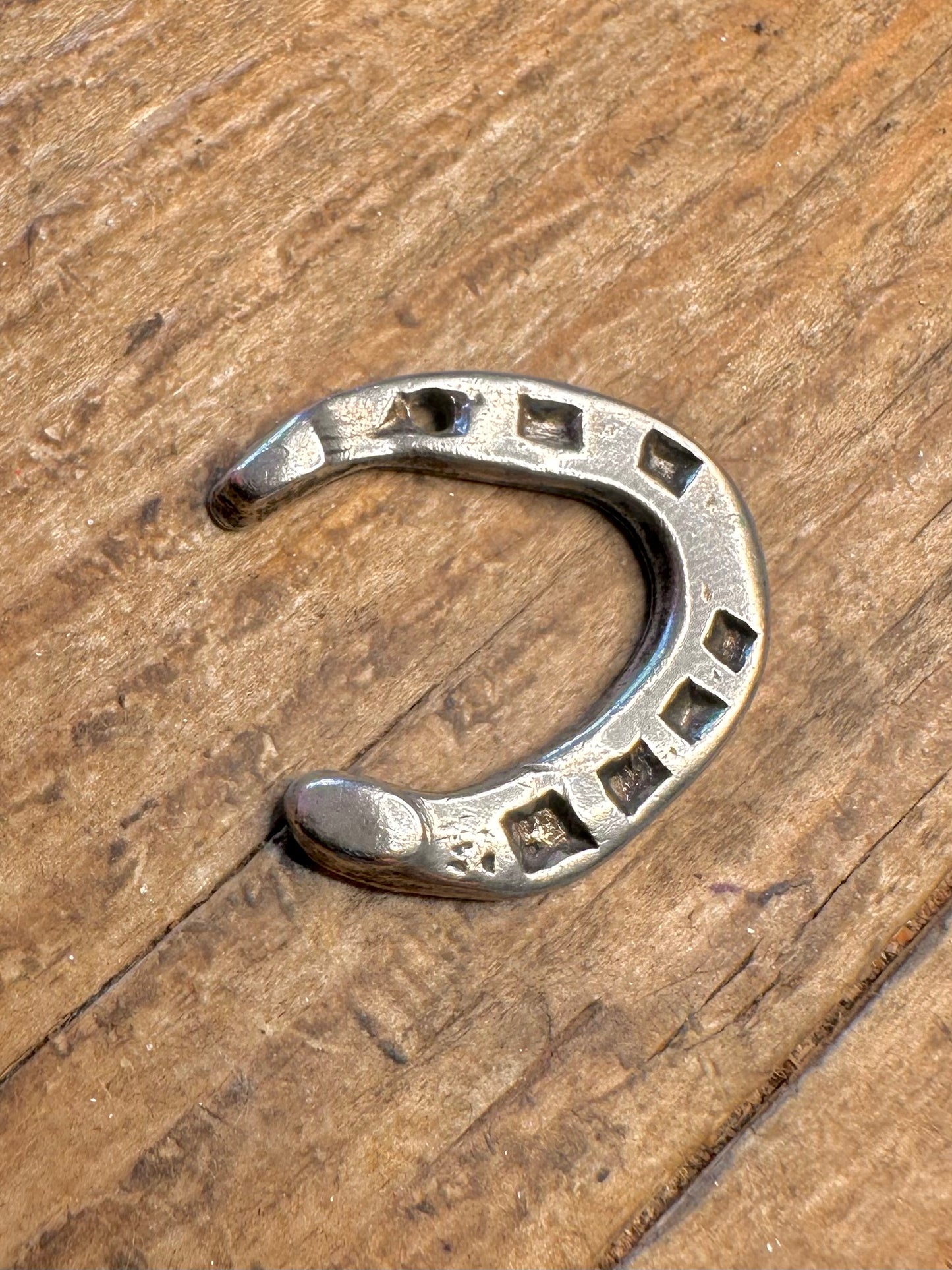 Horseshoe 1937 Good Luck Cockington HG&S England 925 Sterling Silver Pendant