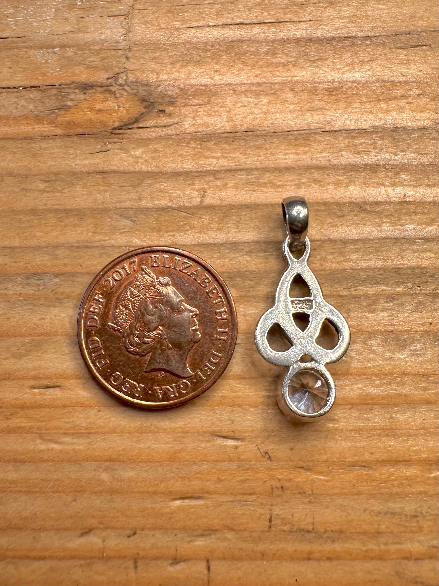 Celtic CZ 925 Sterling Silver Pendant