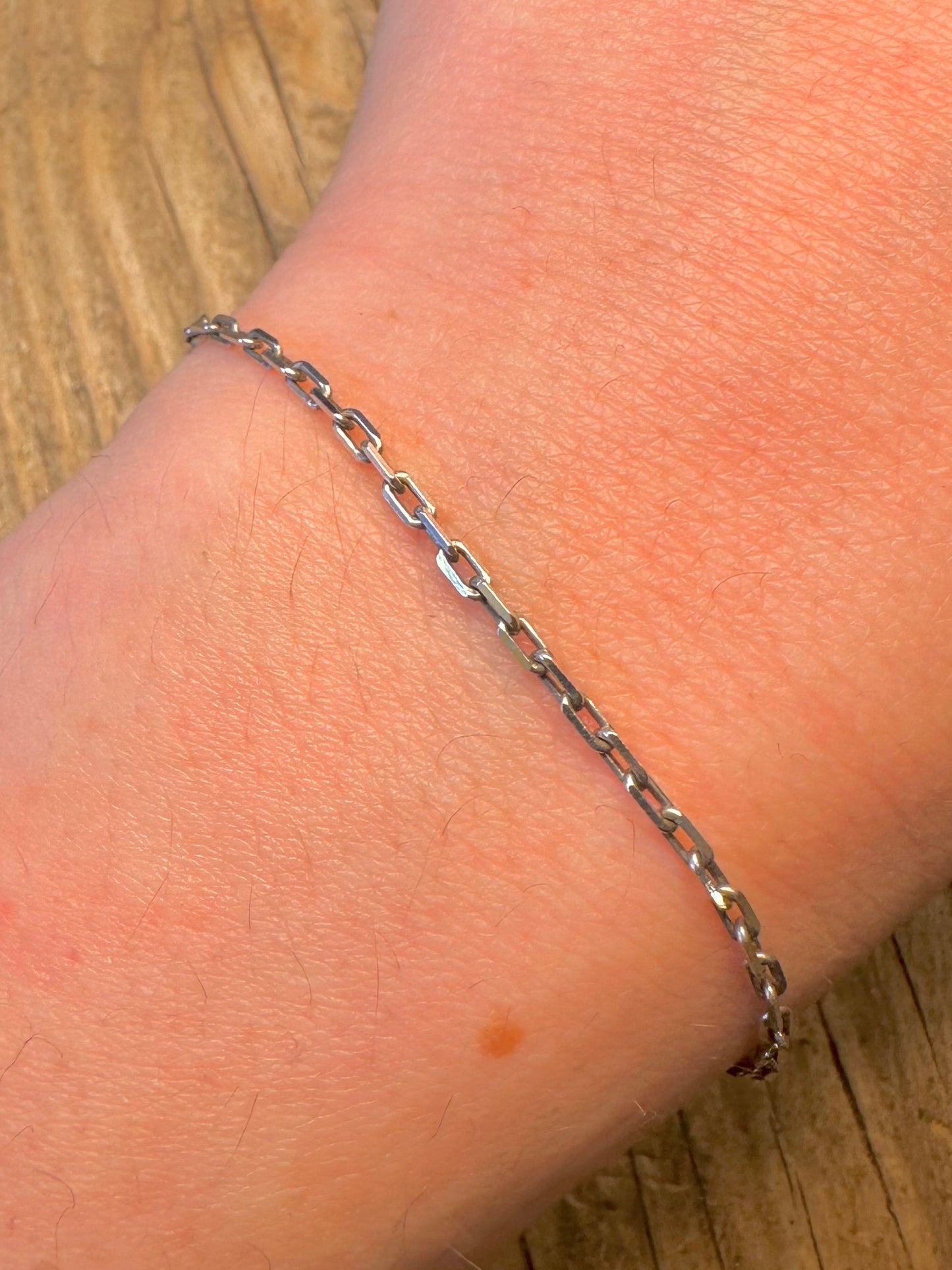 Kabelkette Armband 925 Sterling Silber 18,3 cm