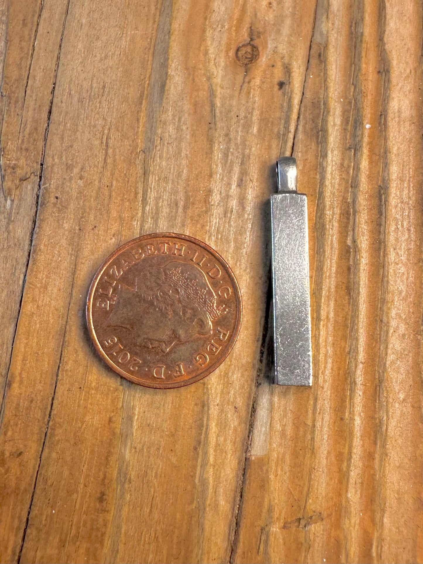 Ingot 1983 Maker L&N Birmingham 925 Sterling Silver Pendant
