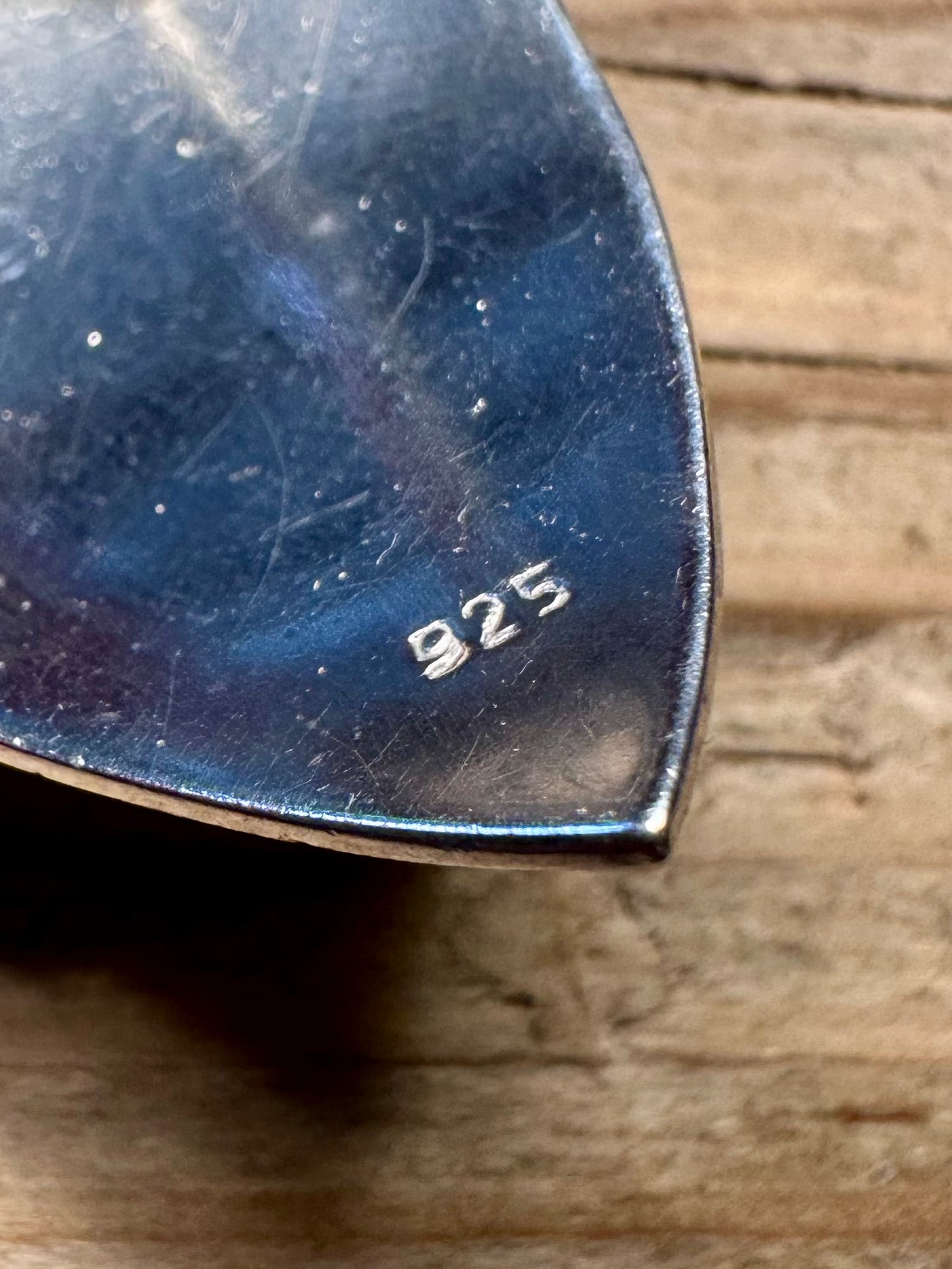 Abstract Modernist Chunky 925 Sterling Silver Earrings