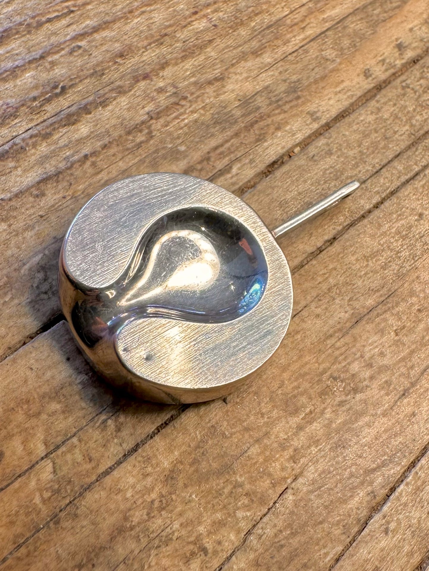 Abstract Modernist Shape 925 Sterling Silver Pendant
