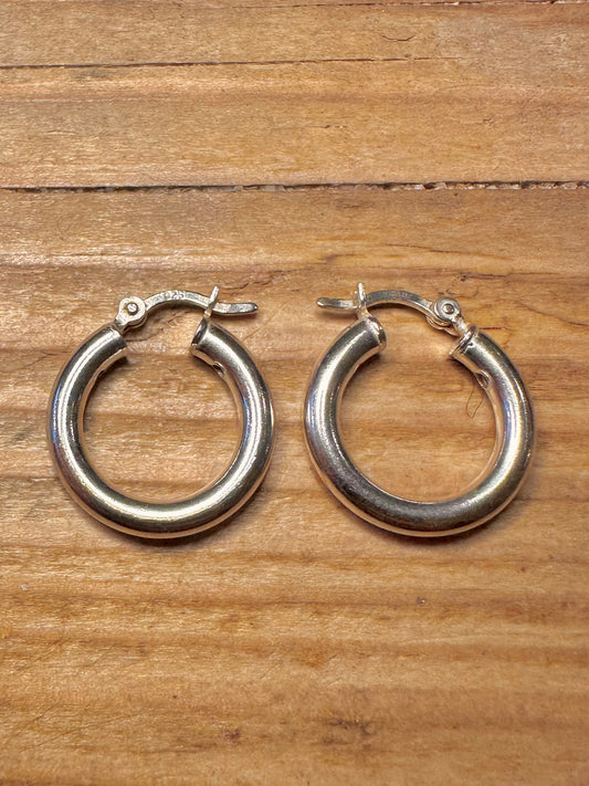 Vintage Creolen aus 925er Sterlingsilber