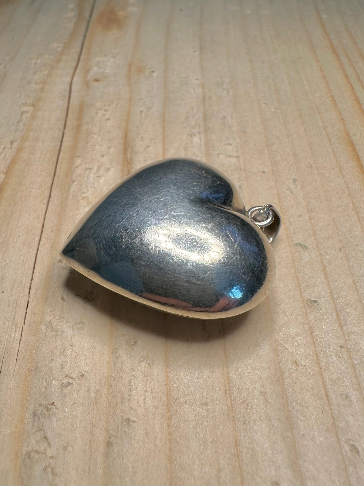 Puff Heart 925 Sterling Silver Pendant