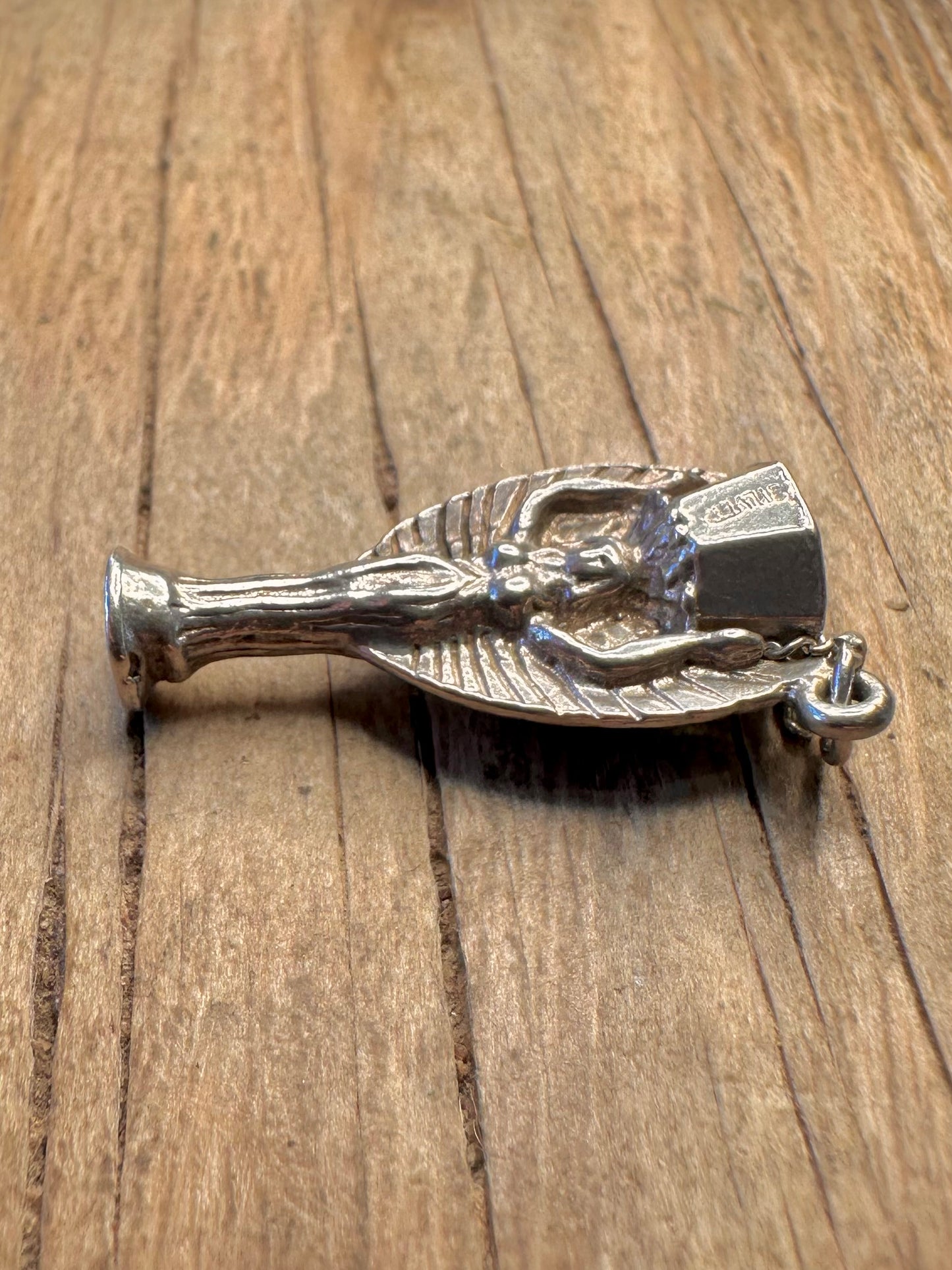 Vintage World Cup Trophy 925 Sterling Silver Charm Pendant