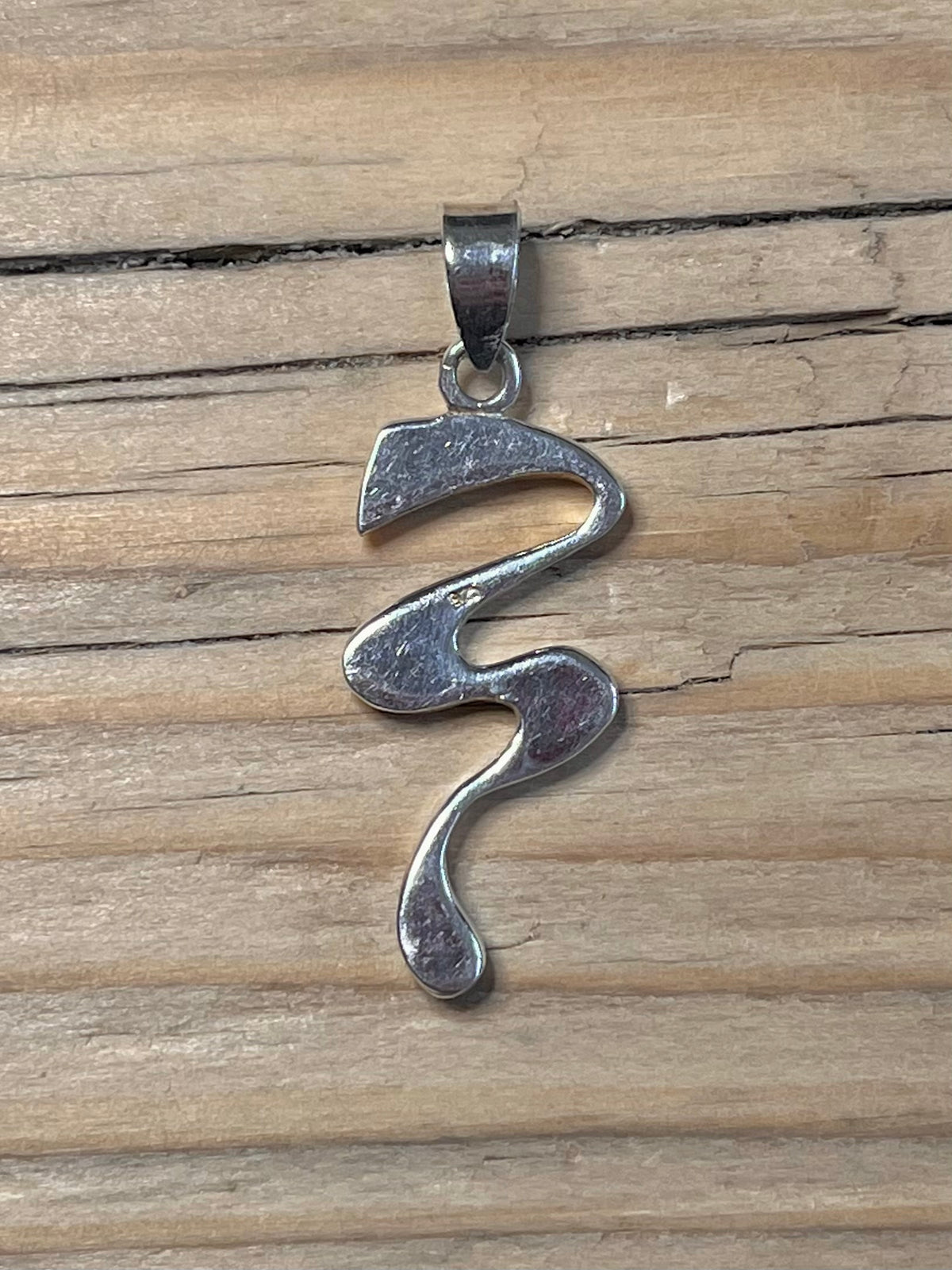 Mother of Pearl Abstract 925 Sterling Silver Pendant