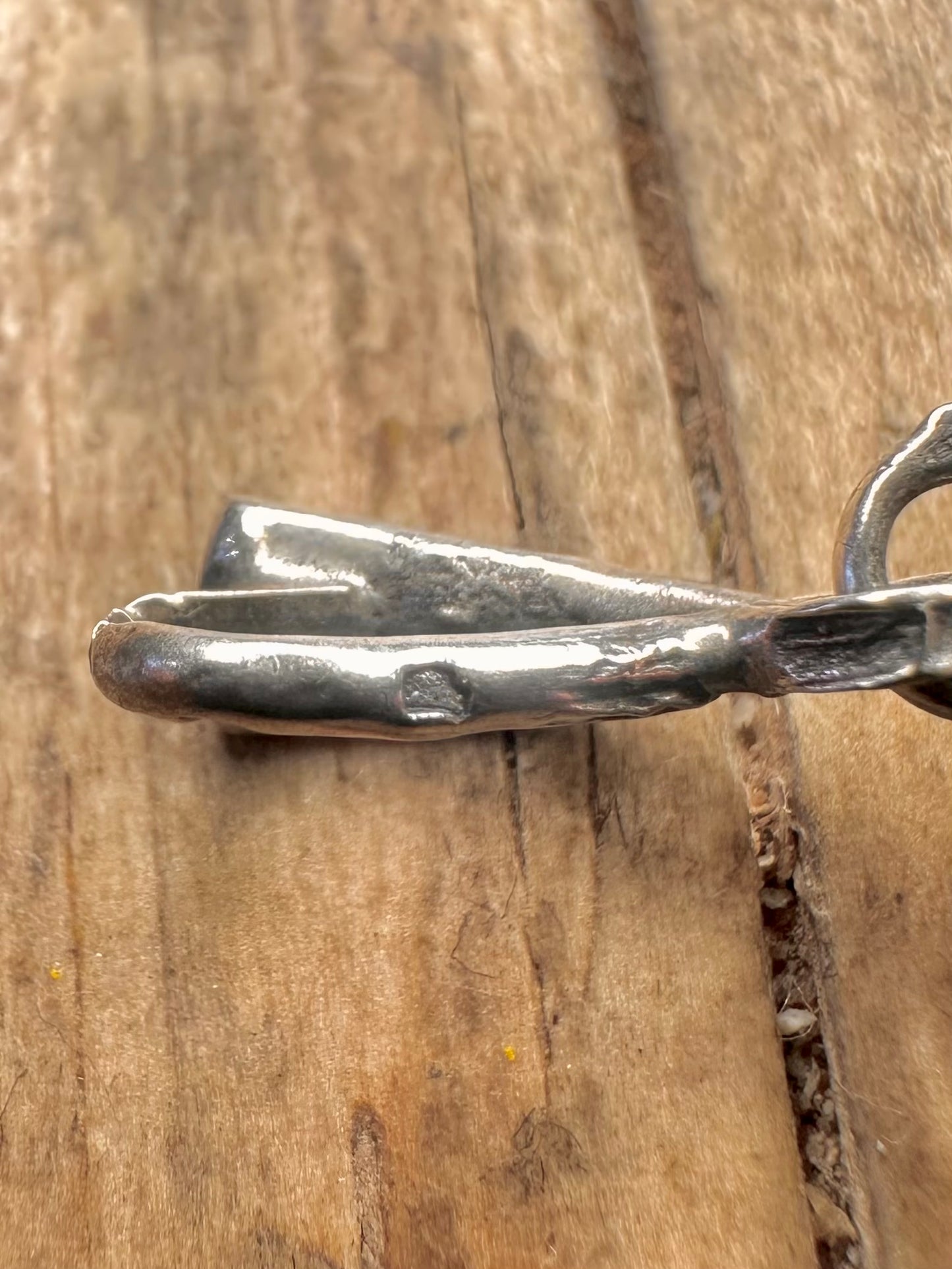 Antique Edwardian Filigree Floral Motif Purple and White Stone 925 Sterling Silver Pendant