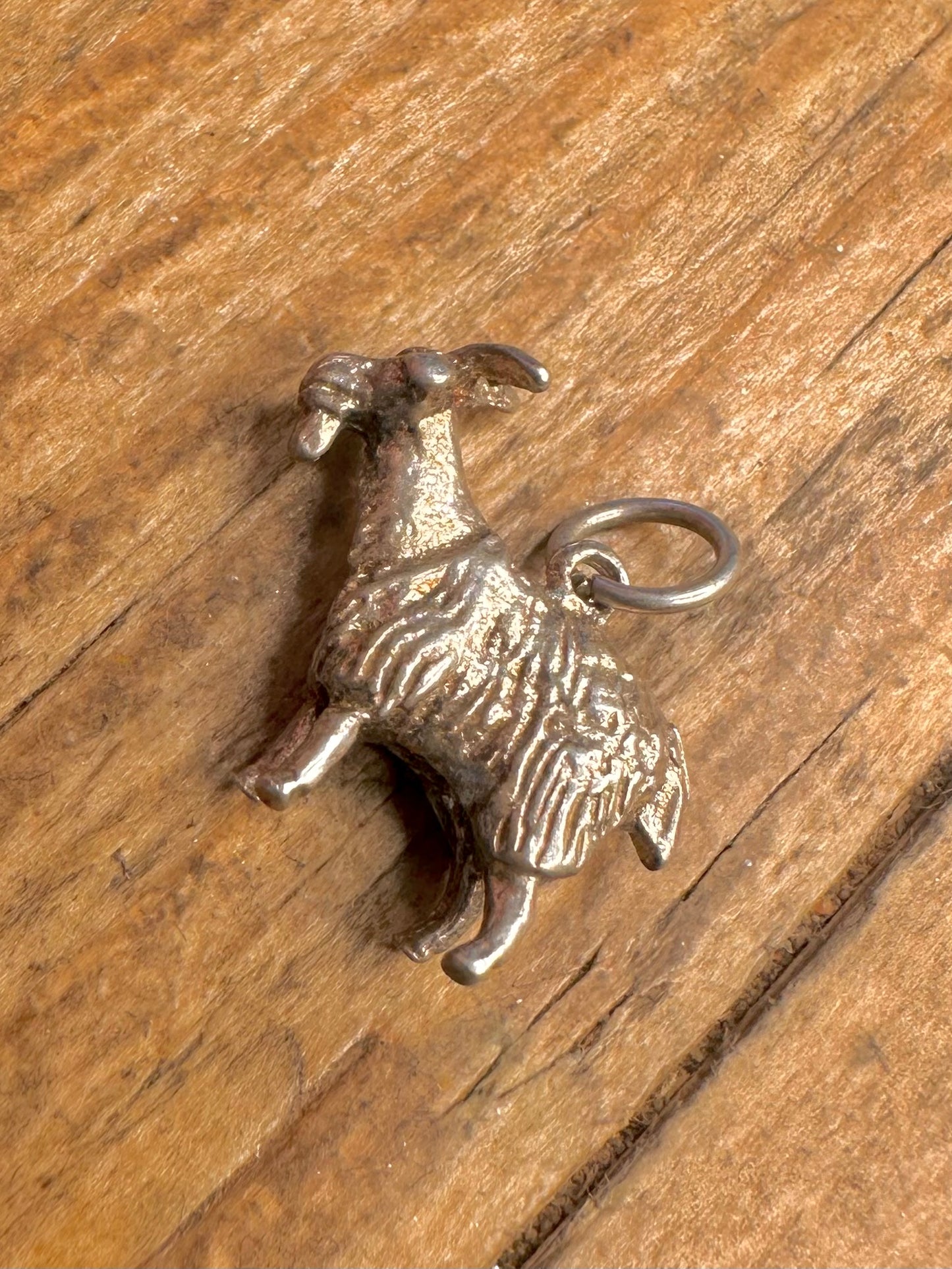 Ziegen-Glücksbringer 925er Sterlingsilber-Anhänger