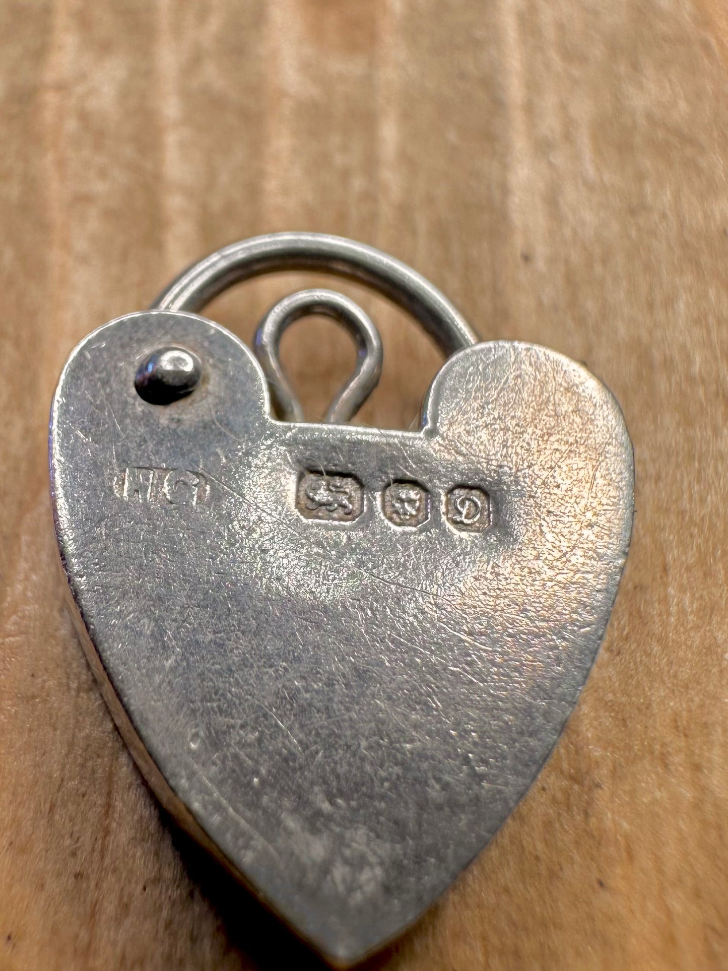 Heart 1978 Padlock Maker HG 925 Sterling Silver Pendant
