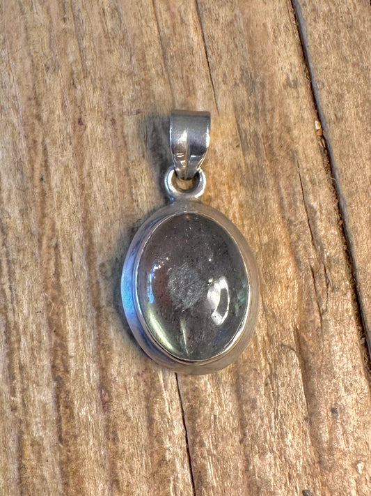 Labradorite Oval 925 Sterling Silver Pendant