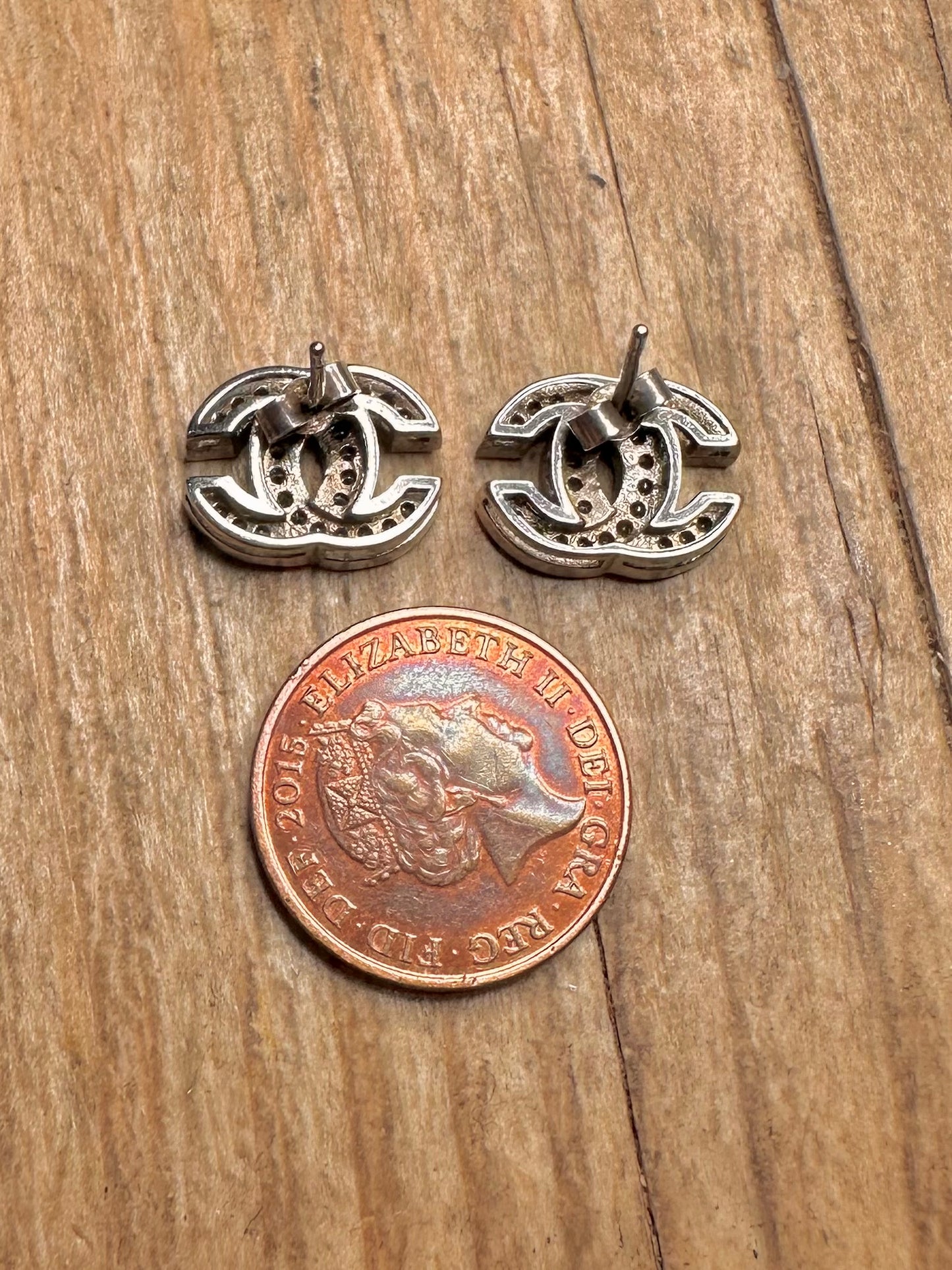 Ohrringe im Vintage-Channel-Stil mit Zirkonia-Steinen aus 925er Sterlingsilber