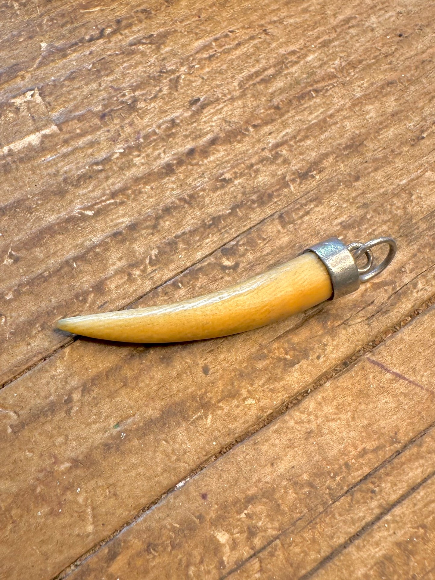 Horn Shaped 925 Sterling Silver Pendant