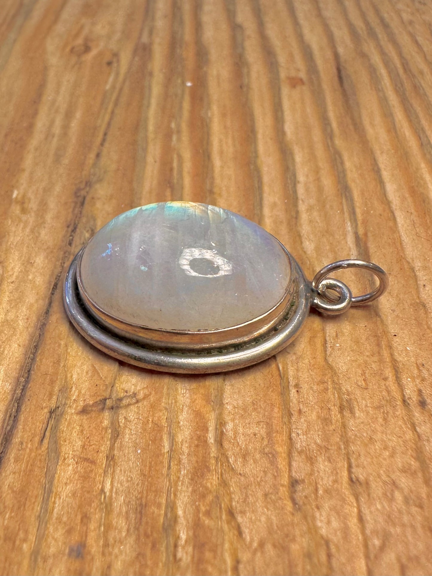Moonstone Oval 925 Sterling Silver Pendant