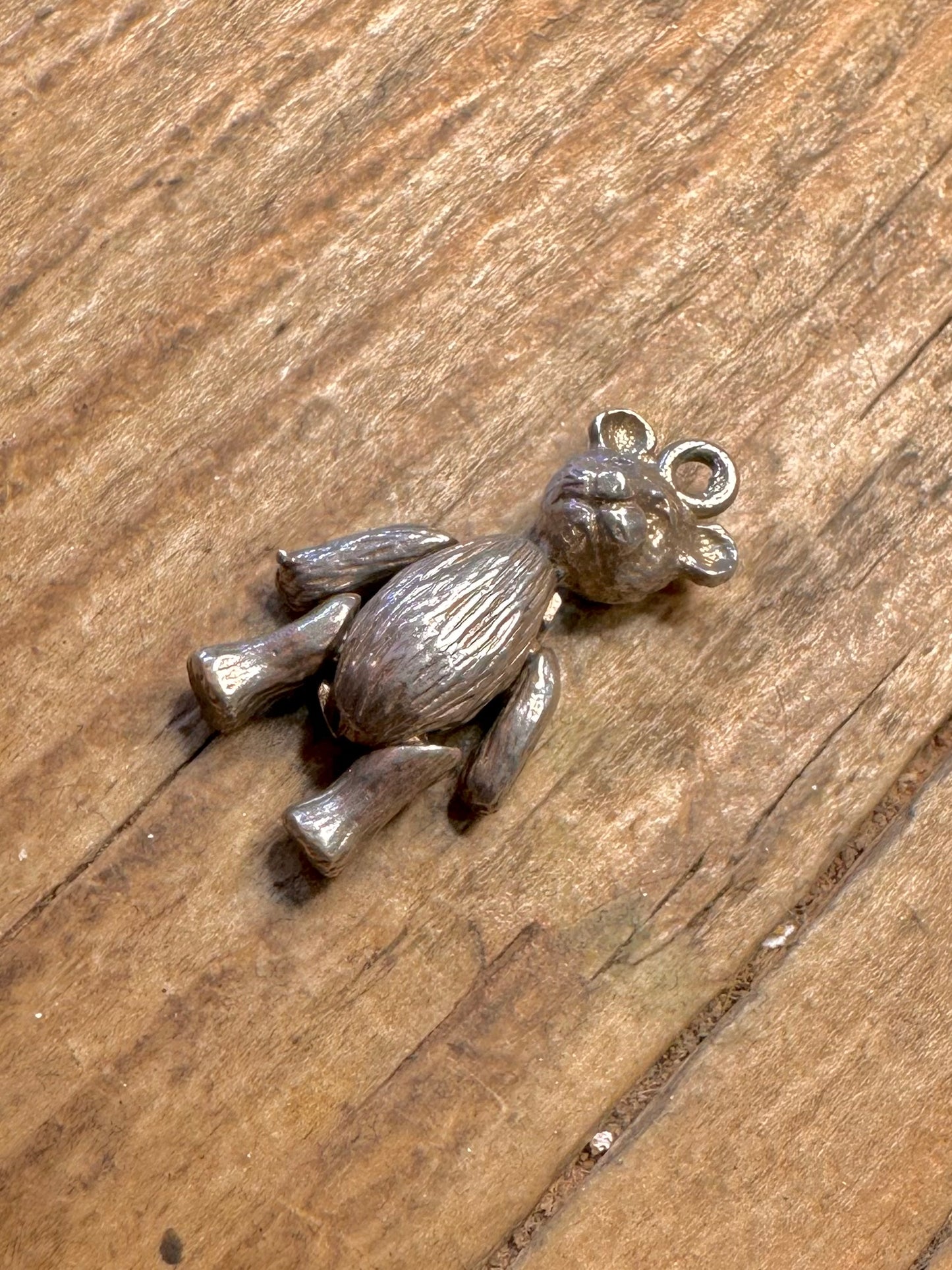 Teddy Articulated 925 Sterling Silver Charm Pendant