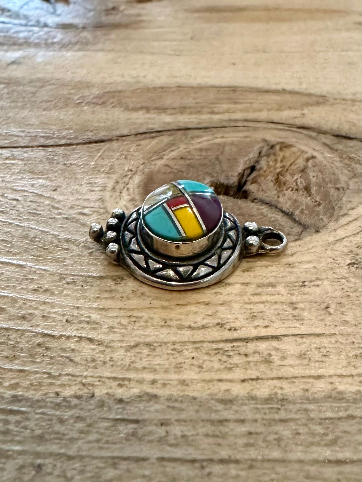 Vintage American Navajo 925 Silver Pendant