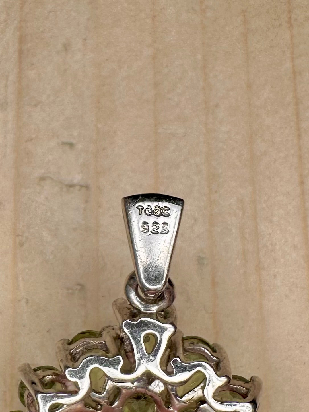 Peridot Cluster 925 Sterling Silver Pendant