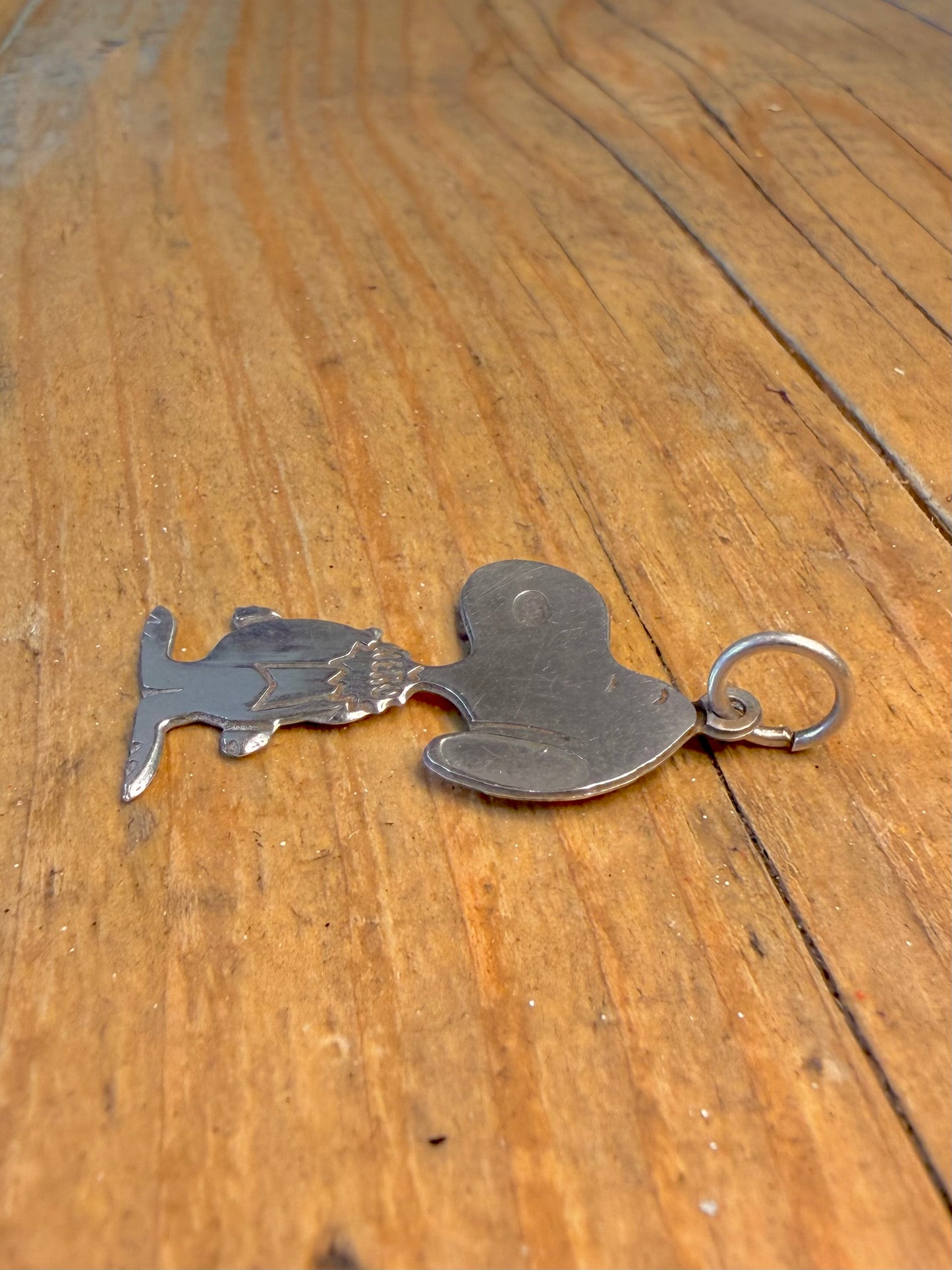 Snoopy 1970’s Hero 925 Sterling Silver Pendant