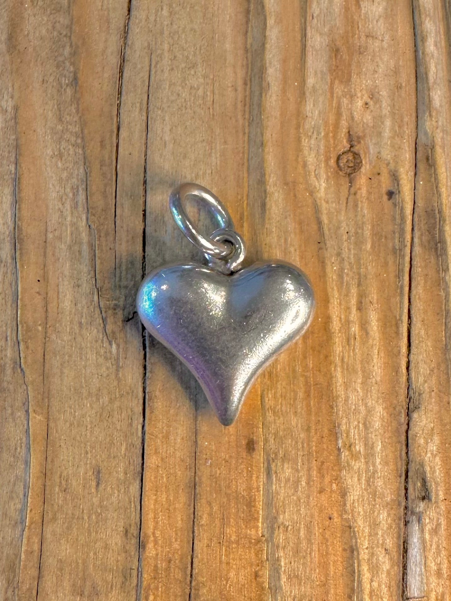 Puff Heart 925 Sterling Silver Pendant