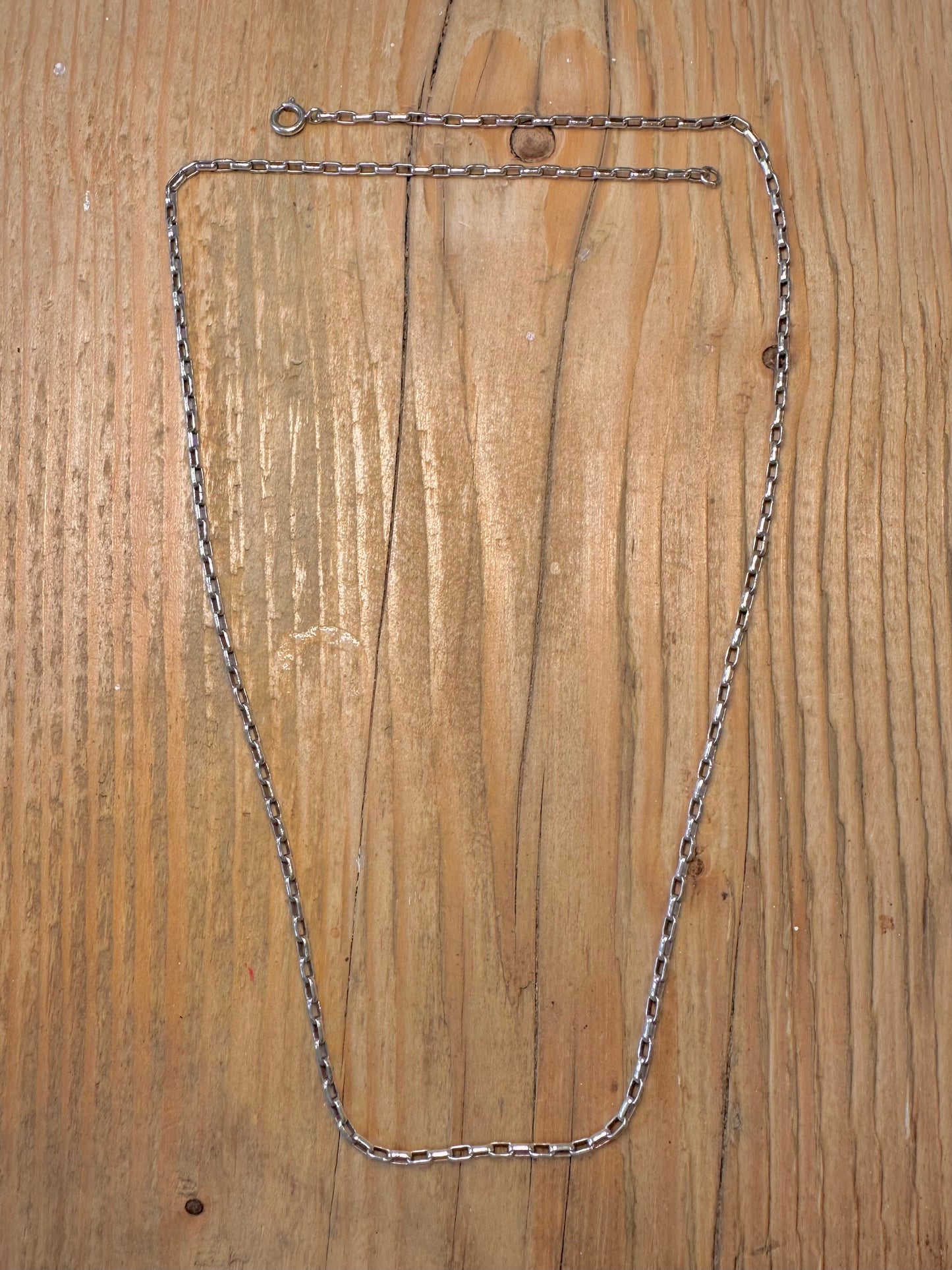 Cable Link 925 Sterling Silver 24 inch Necklace