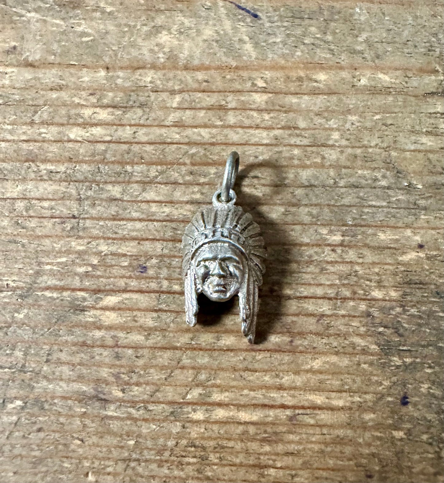 Vintage Native American 925 Silver Charm Pendant