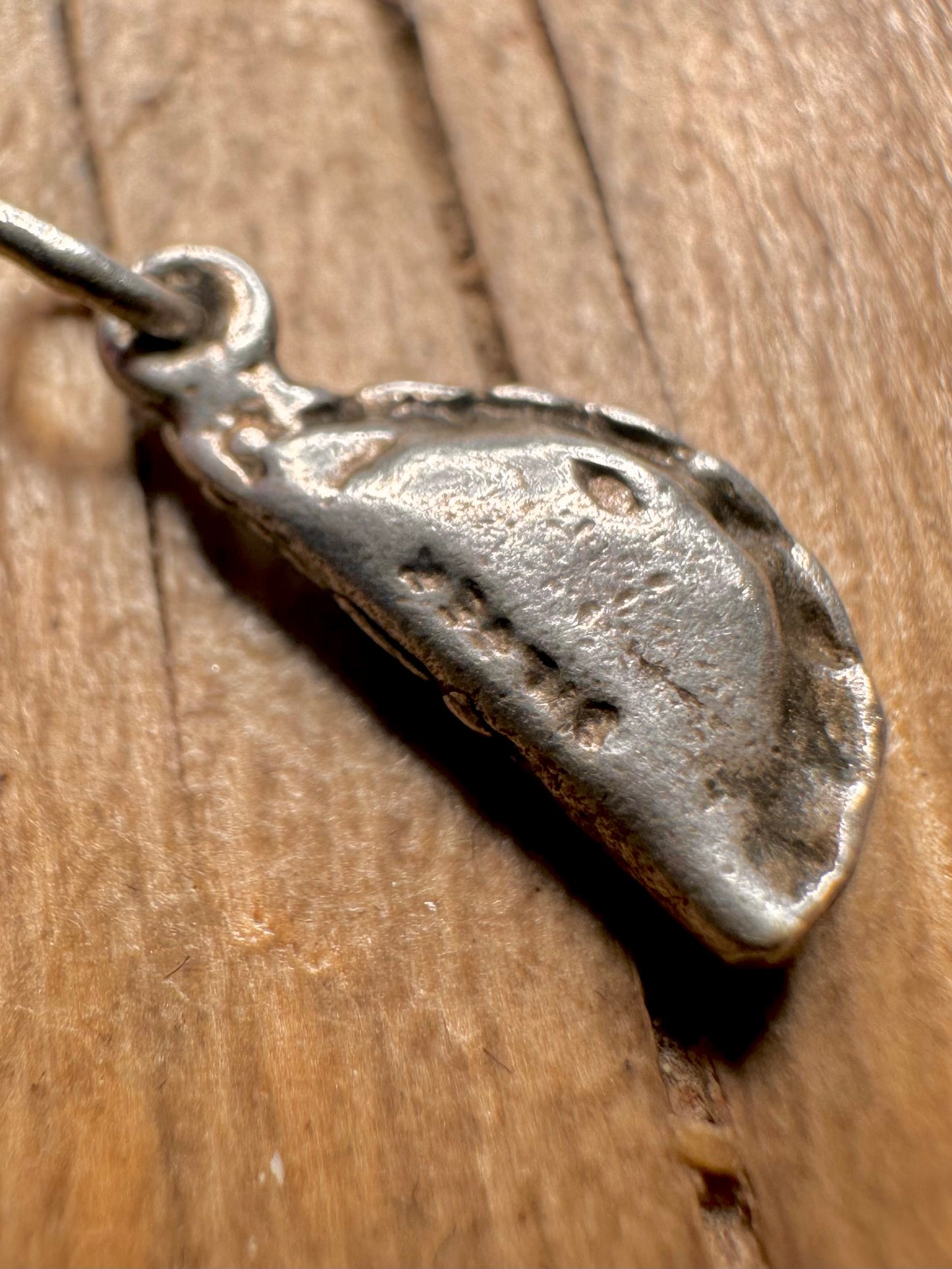 Vintage Pasty Lands End 925 Sterling Silver Charm Pendant