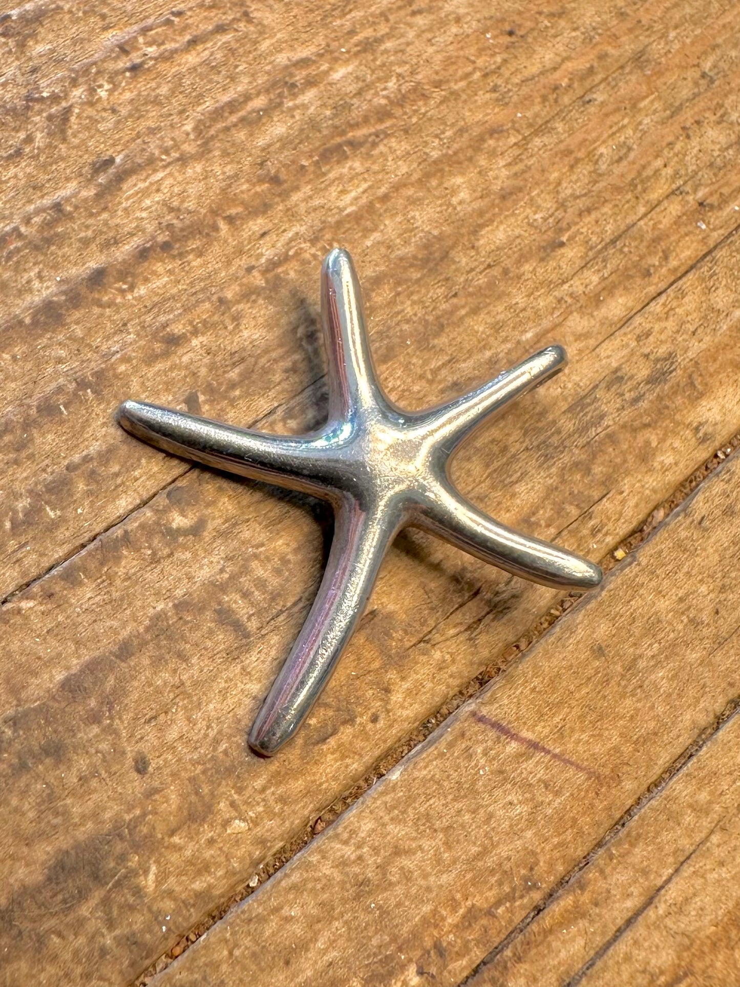 Abstract Starfish 925 Sterling Silver Pendant